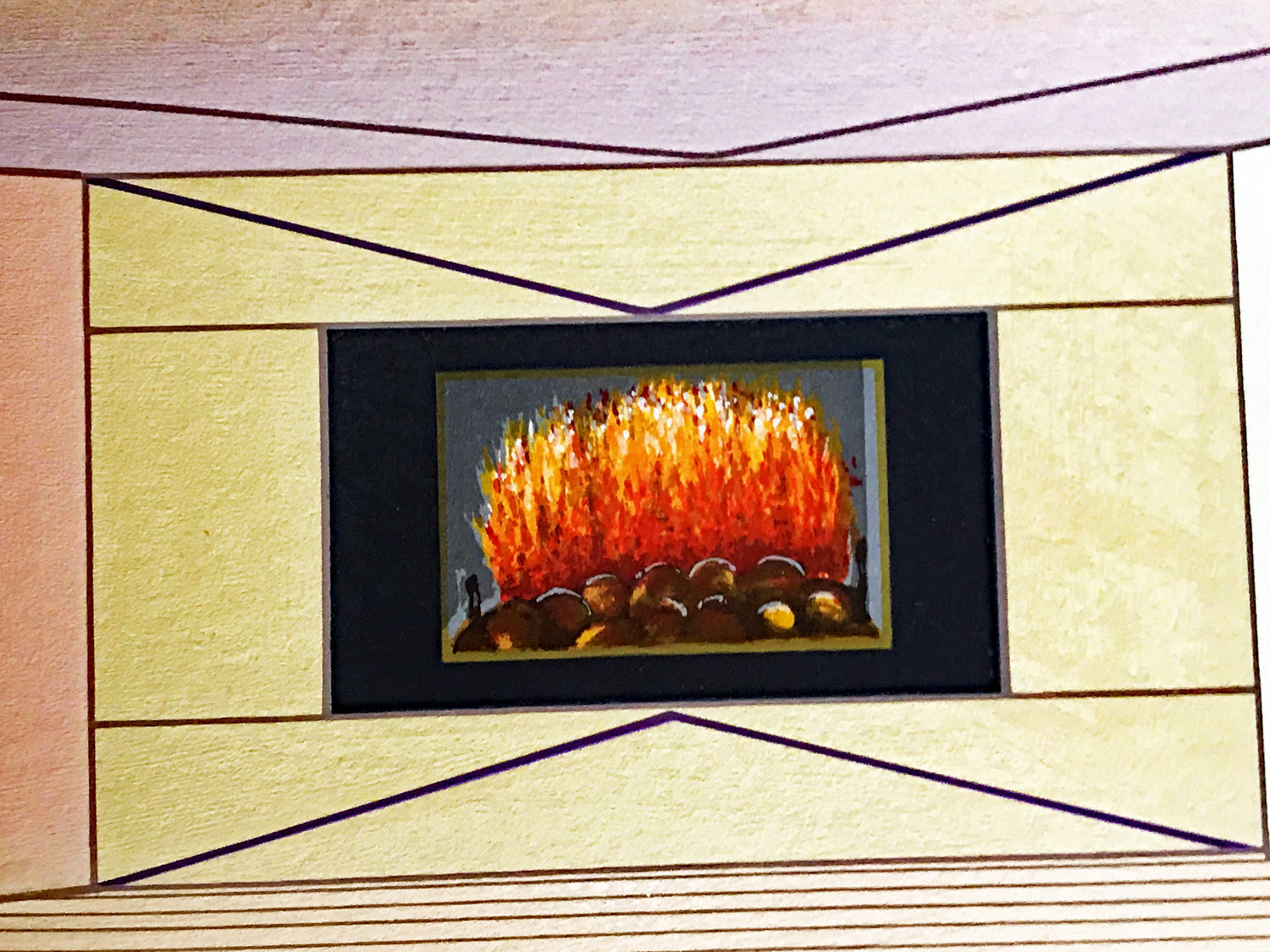 Villa in Big Sur Fanch Ledan Serigraph Print Artist Hand Signed and Numbered