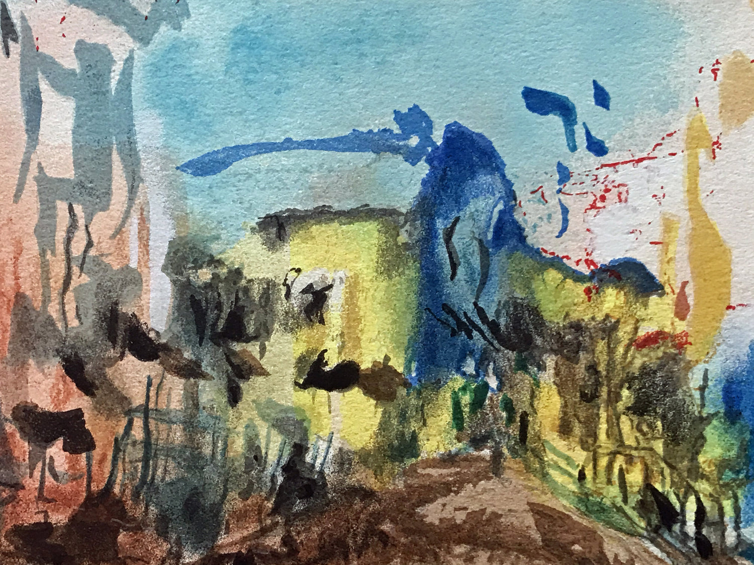 Santa Lucia Marco Sassone Serigraph Print Artist Hand Signed and Numbered