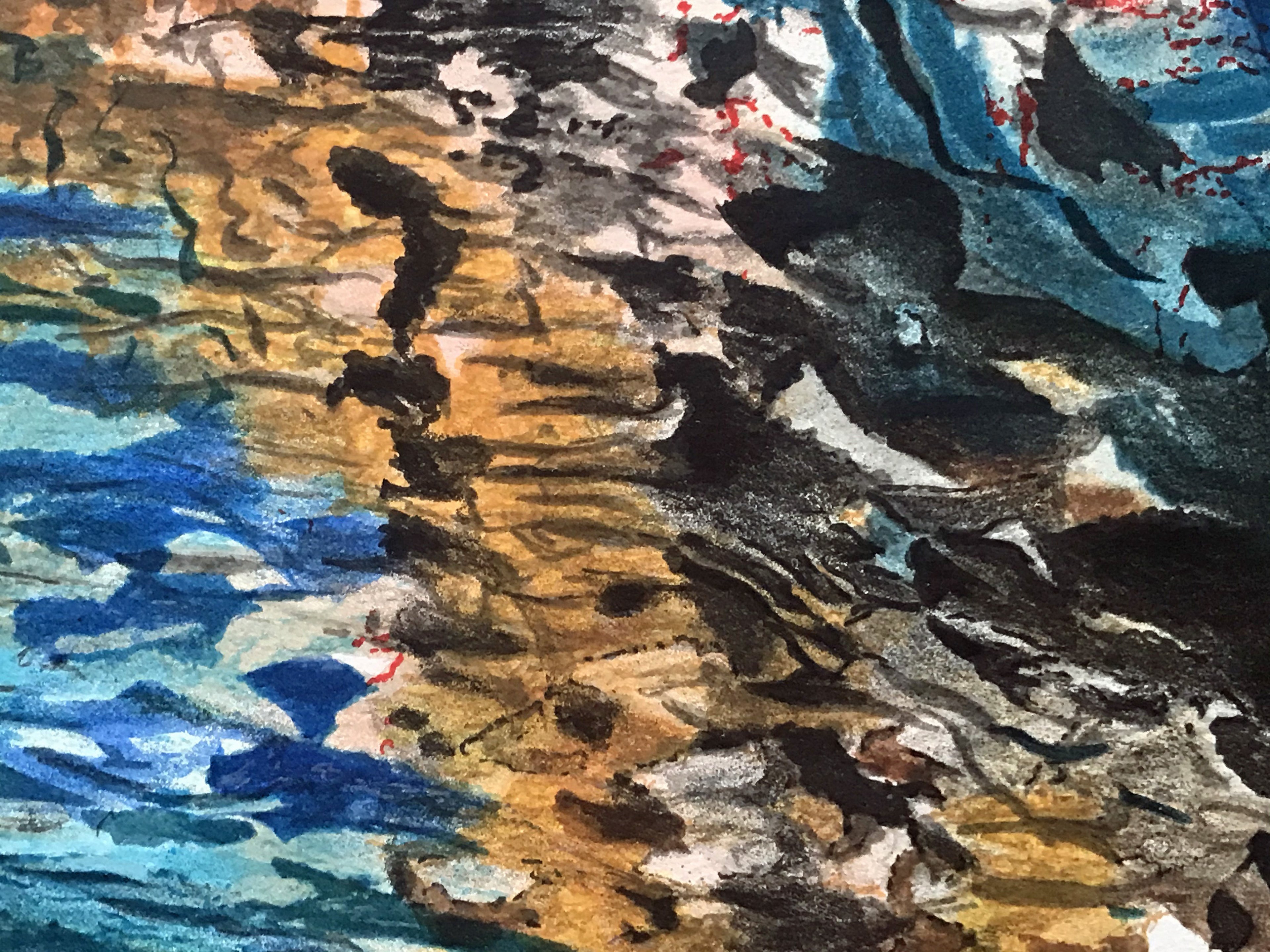 Santa Lucia Marco Sassone Serigraph Print Artist Hand Signed and Numbered