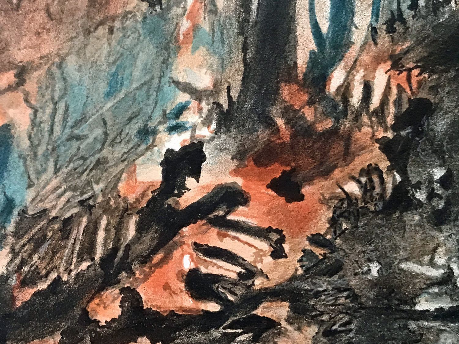 Santa Lucia Marco Sassone Serigraph Print Artist Hand Signed and Numbered