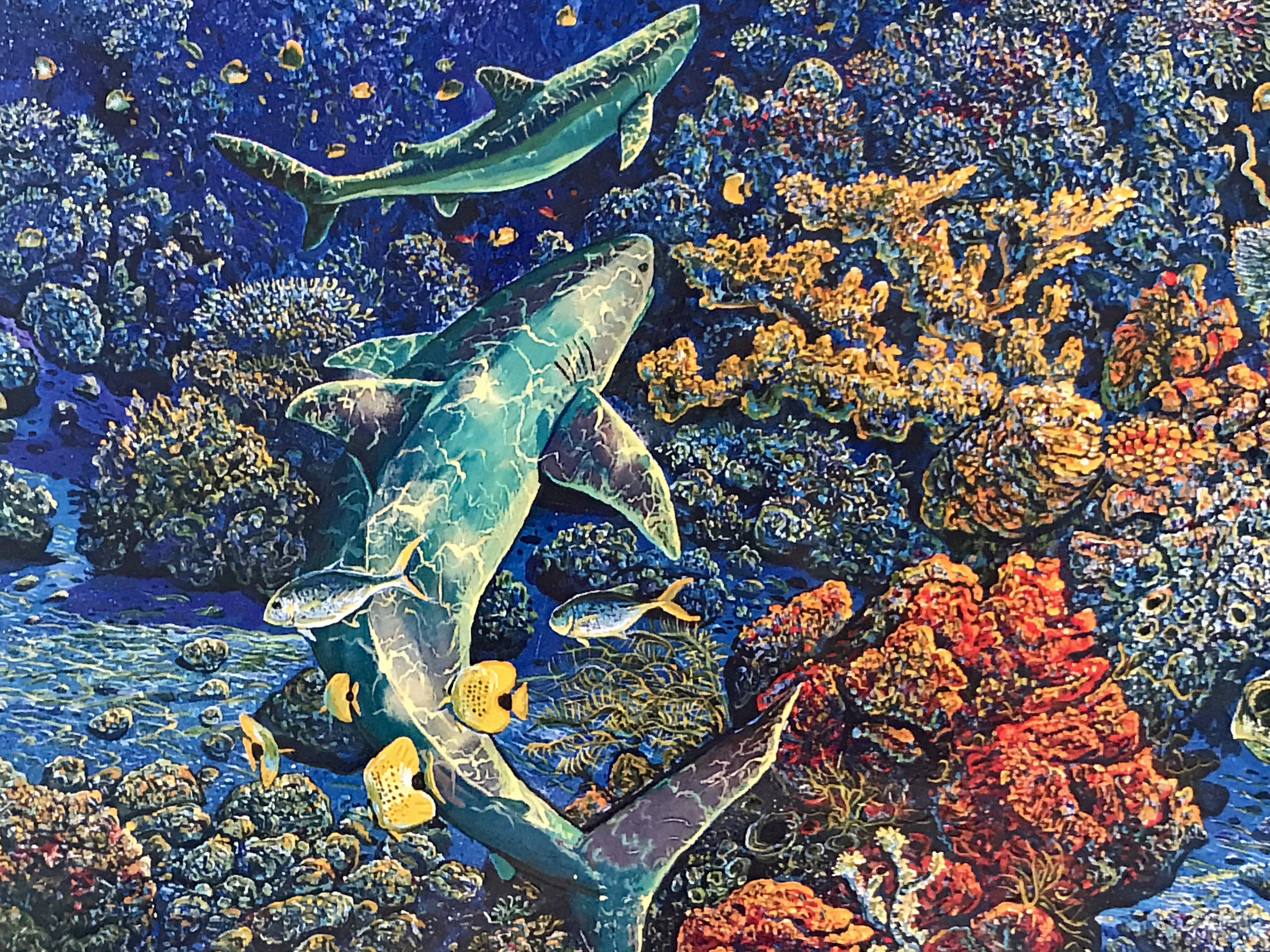 Sweeping Hana Vistas Robert Lyn Nelson Mixed Media Print Artist Hand Signed and Numbered