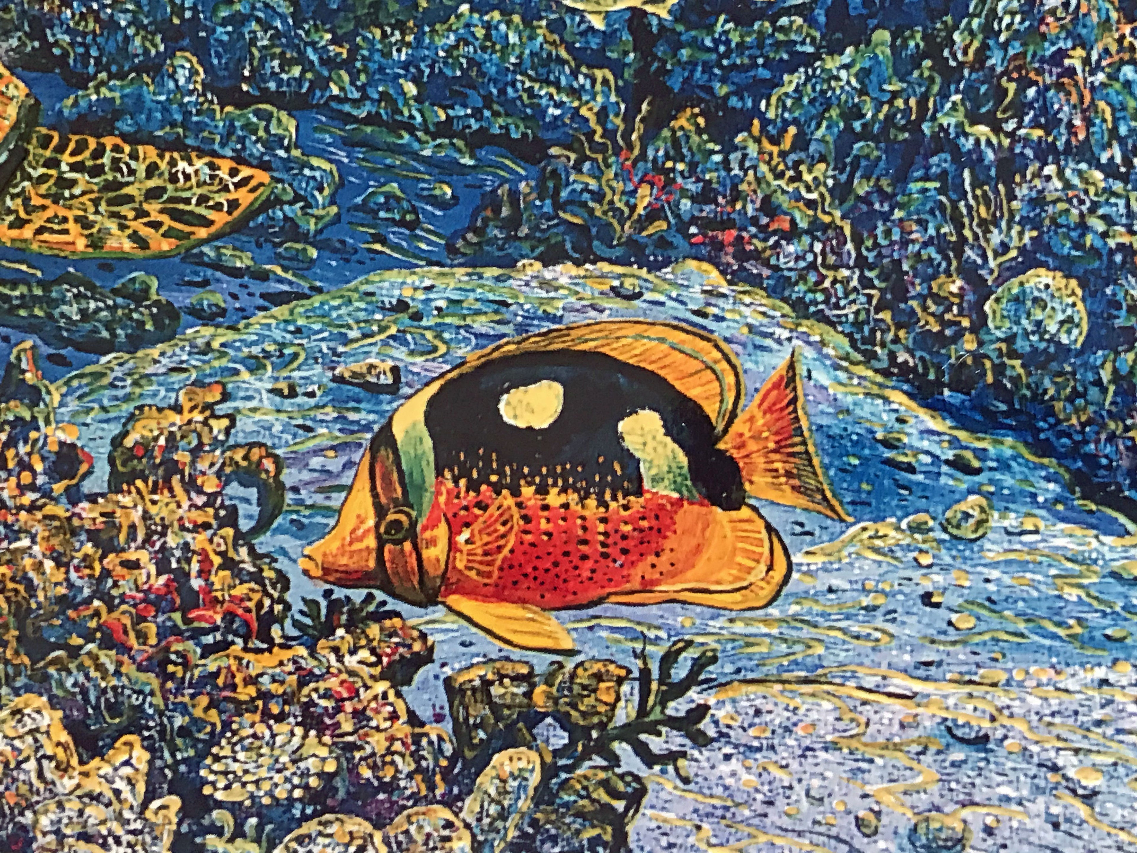 Sweeping Hana Vistas Robert Lyn Nelson Mixed Media Print Artist Hand Signed and Numbered