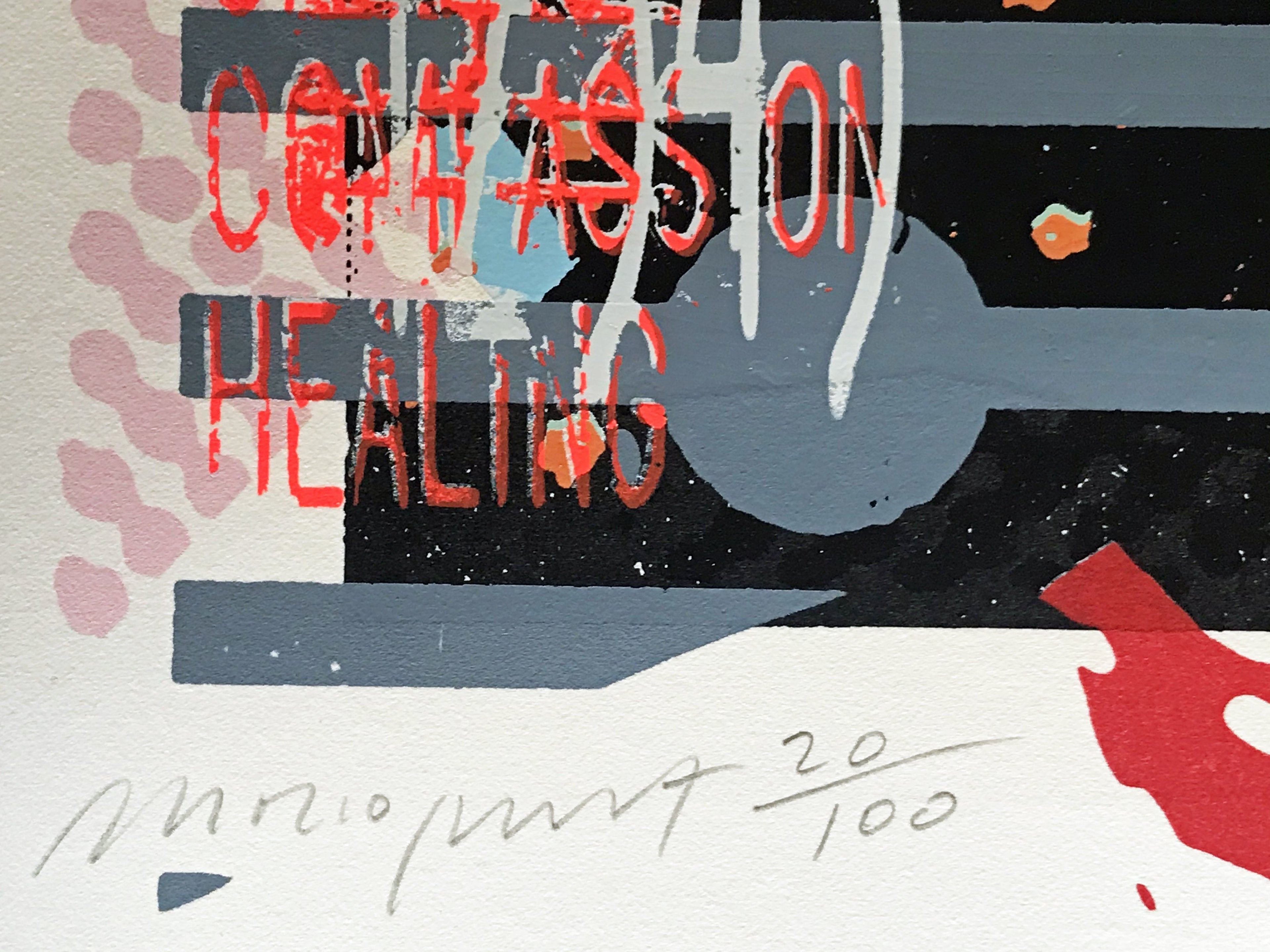 Comic Relief 5 Jim Evans Monoprint Artist Hand Signed and Numbered
