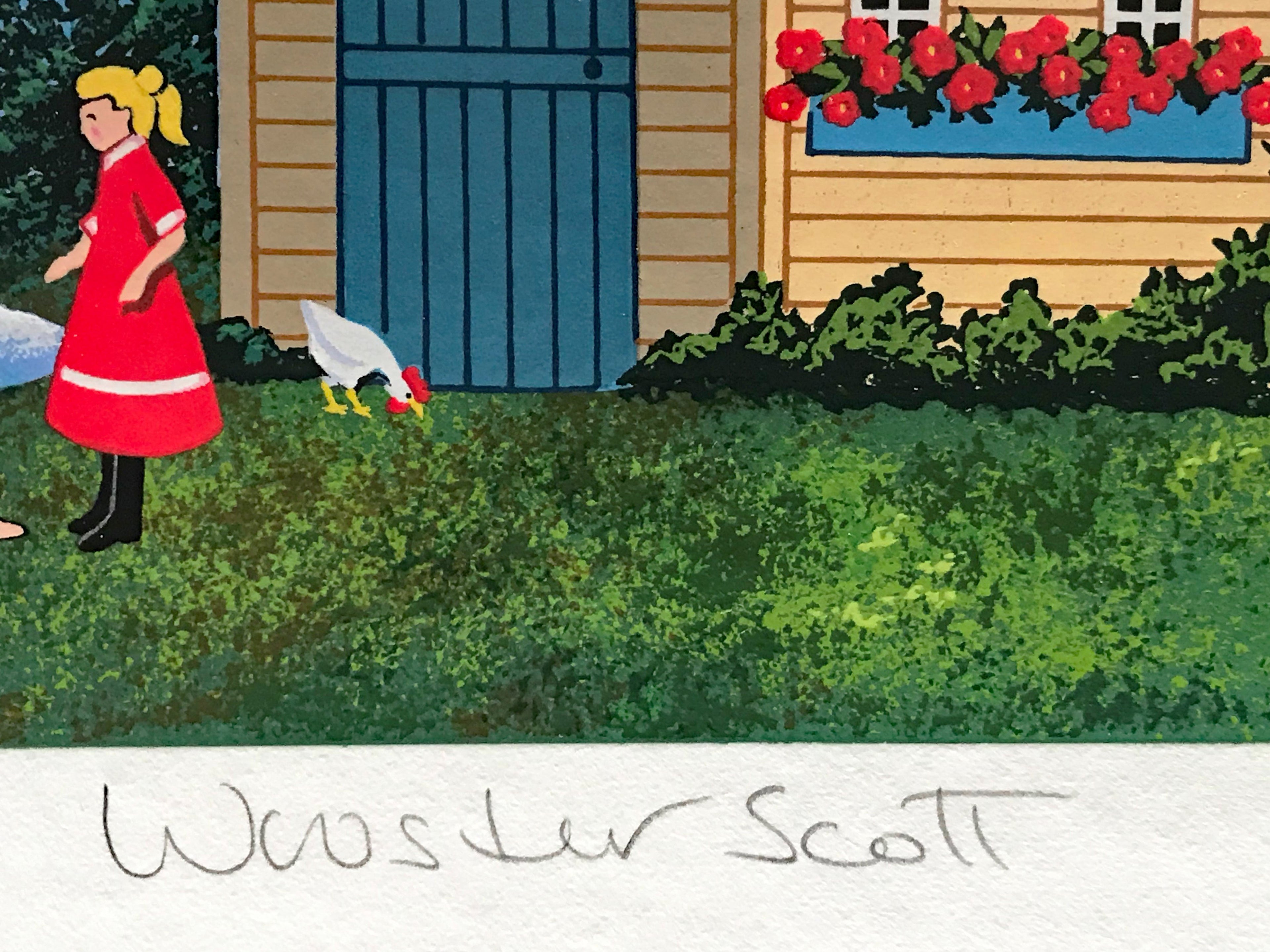 Sweet Corn and Summer Dreams Jane Wooster Scott Serigraph Print Artist Hand Signed and Numbered