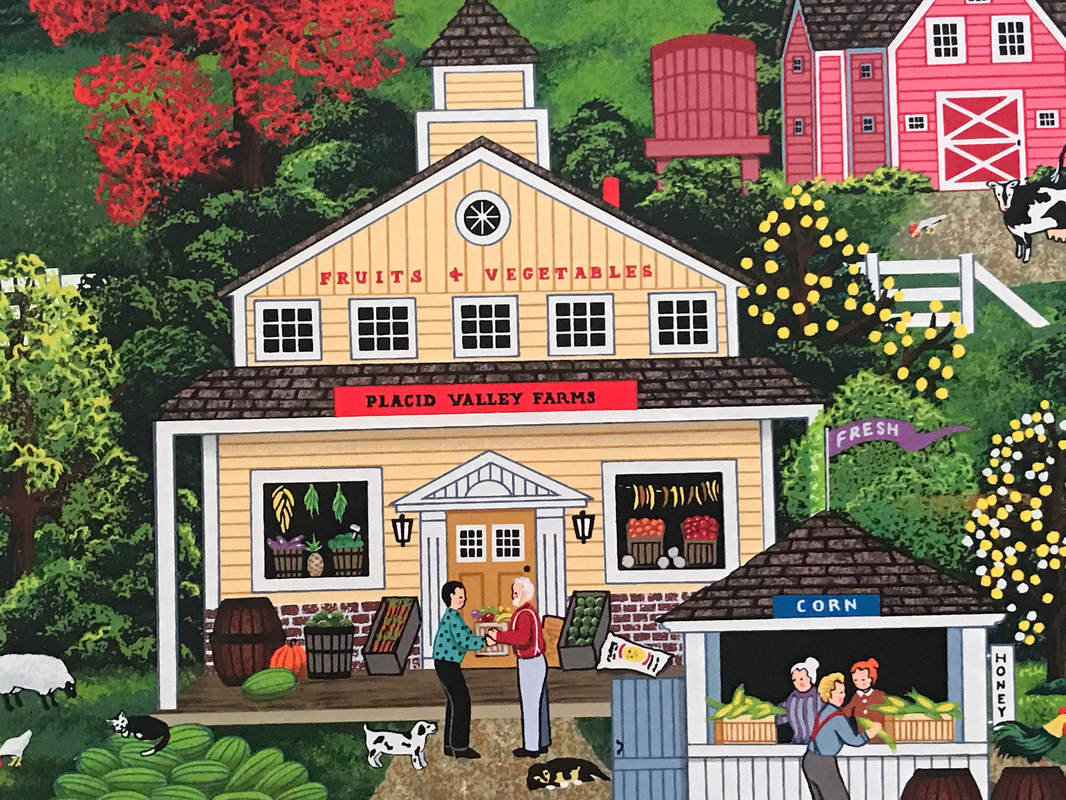 Sweet Corn and Summer Dreams Jane Wooster Scott Serigraph Print Artist Hand Signed and Numbered