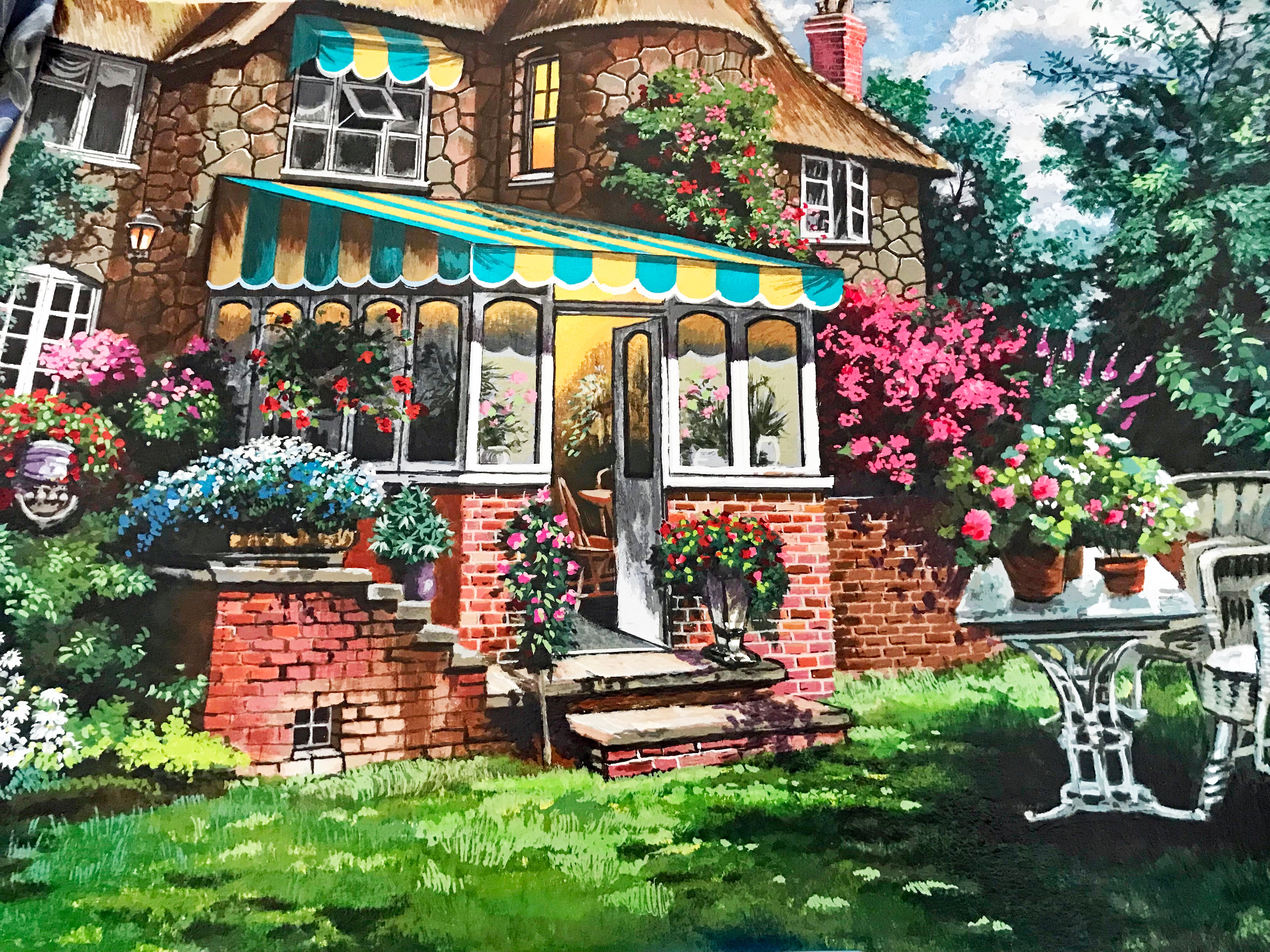 Greenhouse Anatoly Metlan Serigraph Print Artist Hand Signed and Numbered