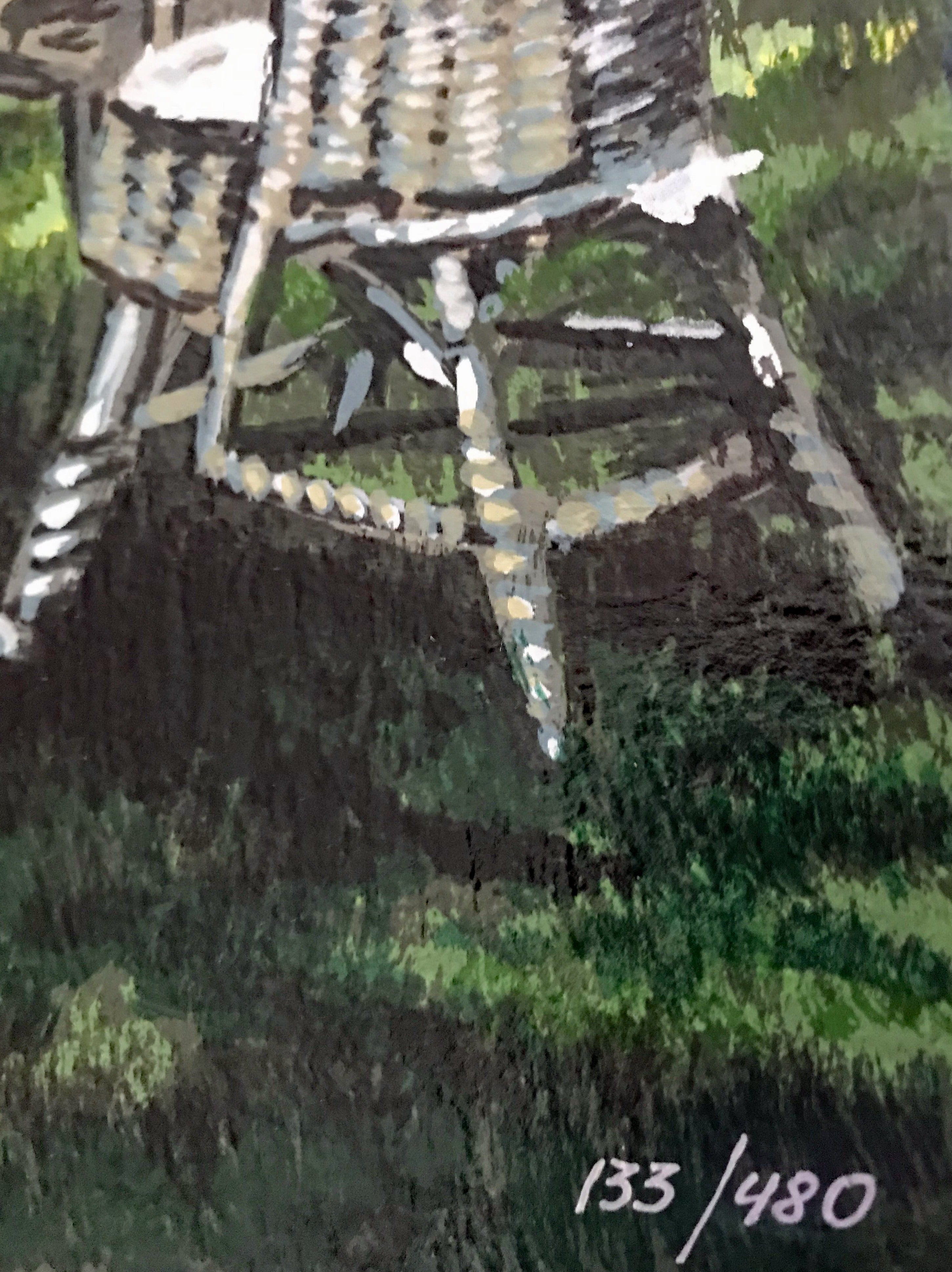 Greenhouse Anatoly Metlan Serigraph Print Artist Hand Signed and Numbered