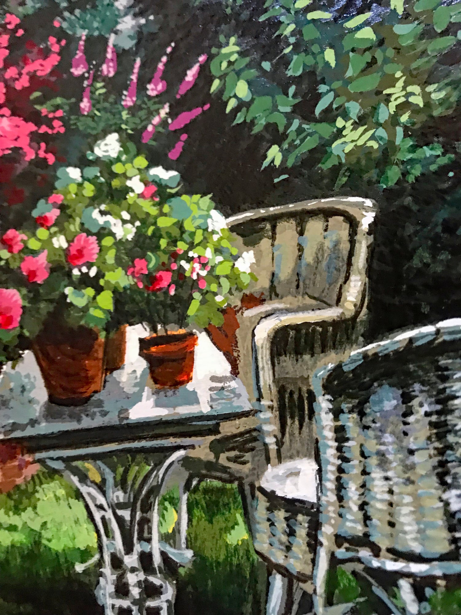 Greenhouse Anatoly Metlan Serigraph on Canvas Artist Hand Signed and DLX Numbered Inverso