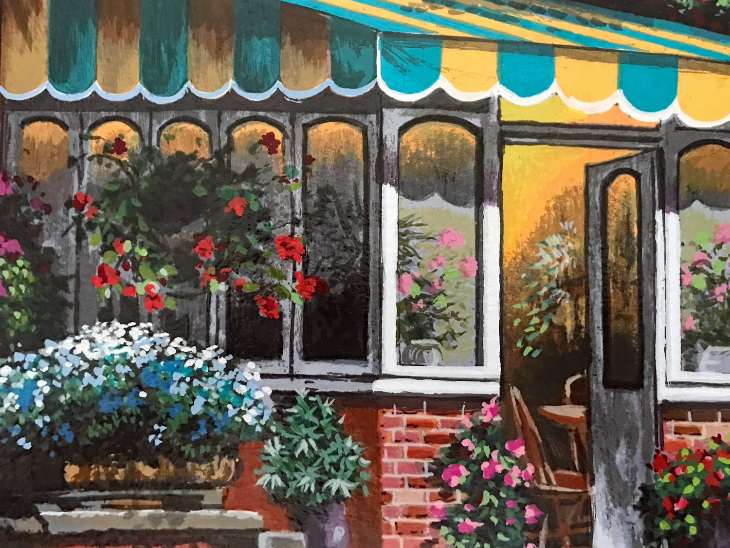 Greenhouse Anatoly Metlan Serigraph on Canvas Artist Hand Signed and DLX Numbered Inverso