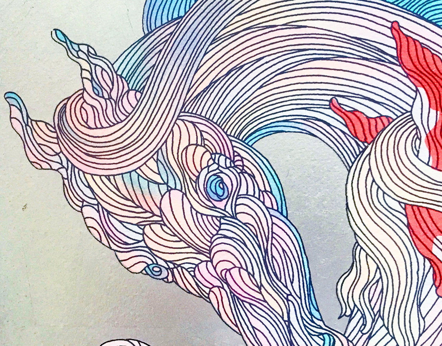 It Takes Two Guillaume Silver Leaf Embellished Serigraph Print Artist Hand Signed and Numbered