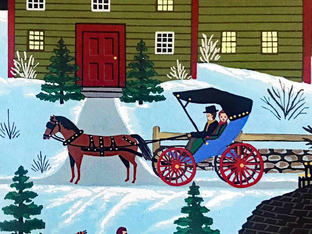 Skaters Moon at Soda Spring Jane Wooster Scott Serigraph Print Artist Hand Signed and Numbered