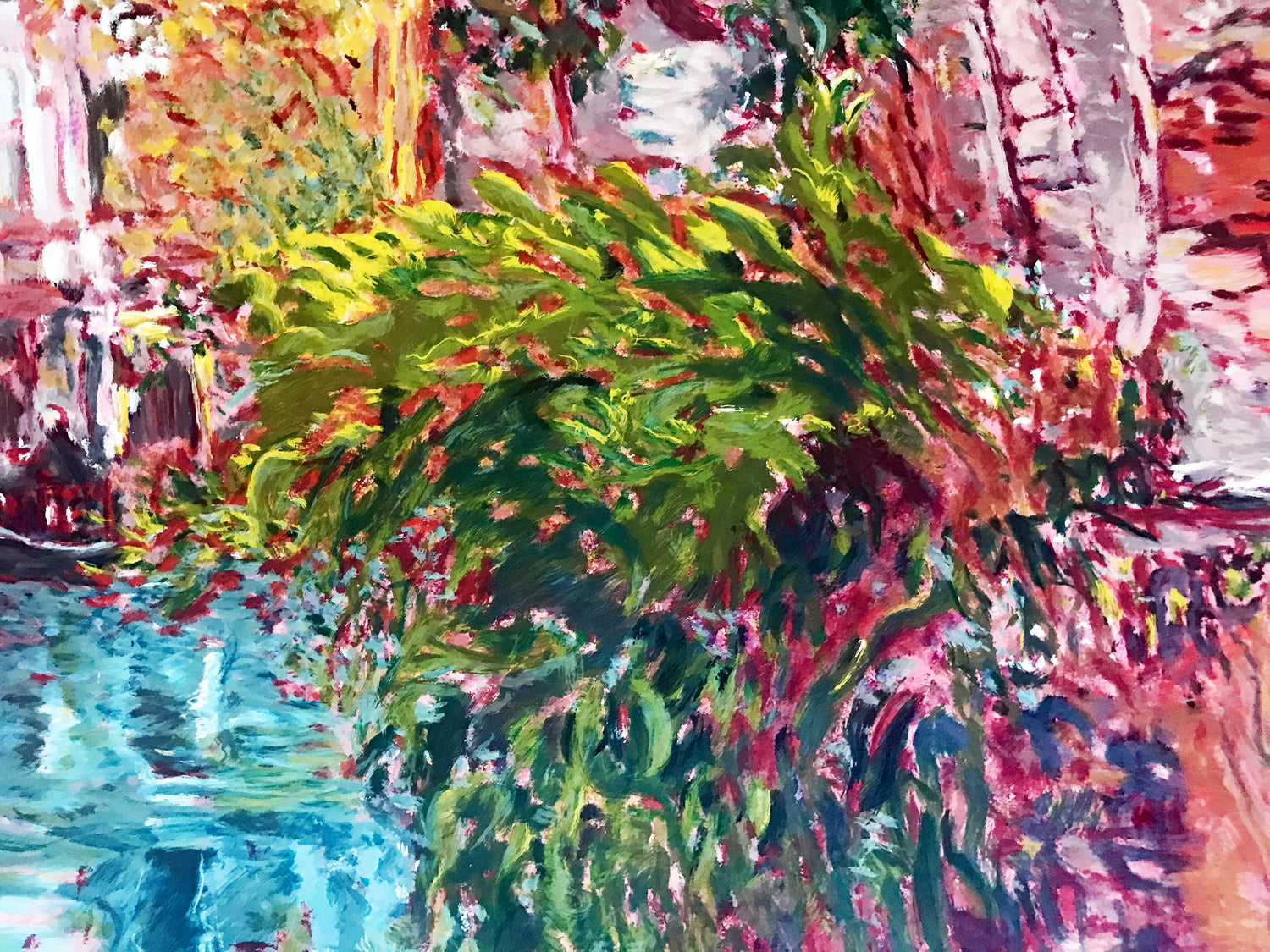 Venice Reflections Marco Sassone Serigraph Print Artist Hand Signed and Numbered