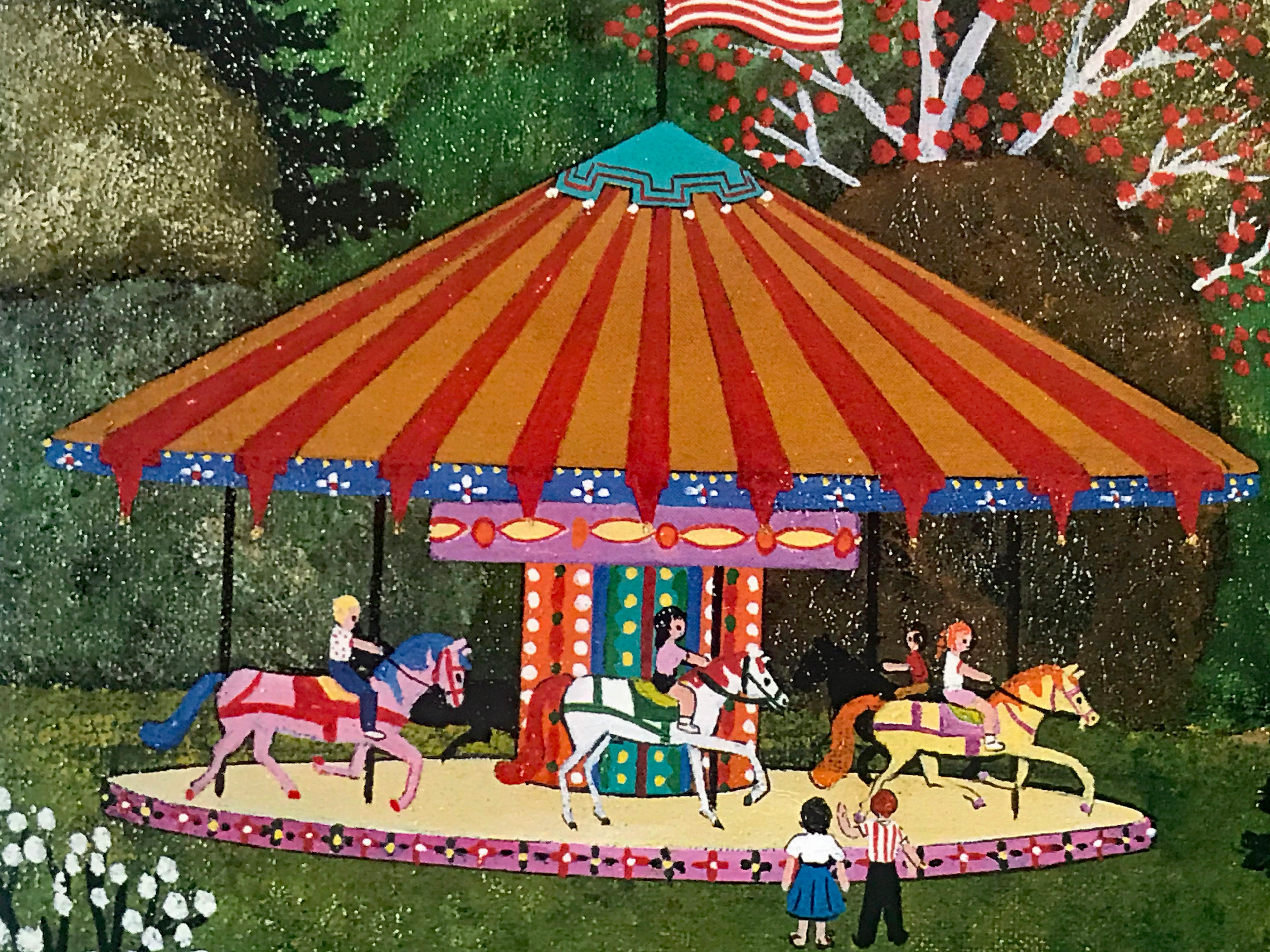 Springtime in Central Park Jane Wooster Scott Artist Proof Lithograph Print Artist Hand Signed and AP Numbered