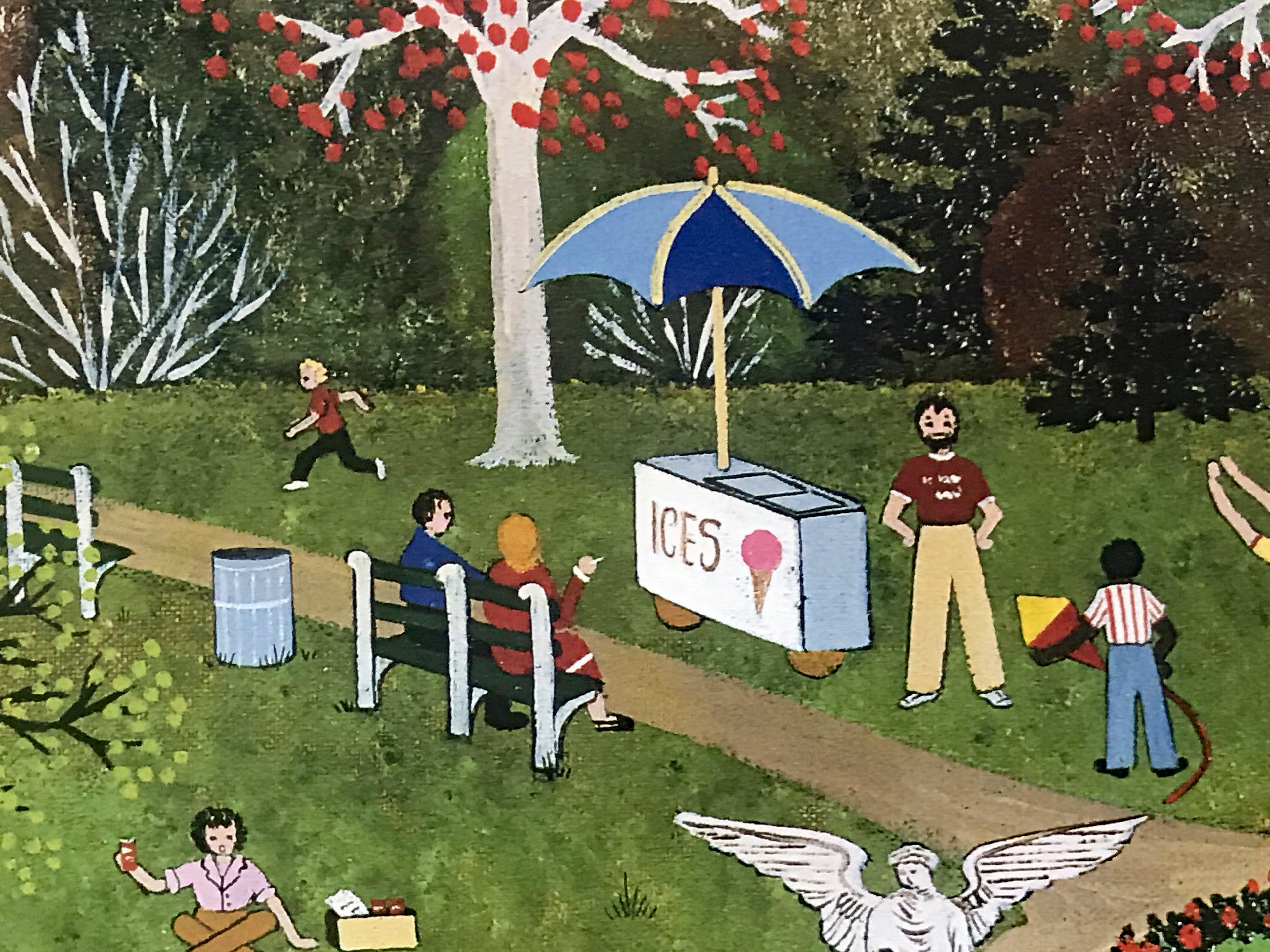 Springtime in Central Park Jane Wooster Scott Artist Proof Lithograph Print Artist Hand Signed and AP Numbered
