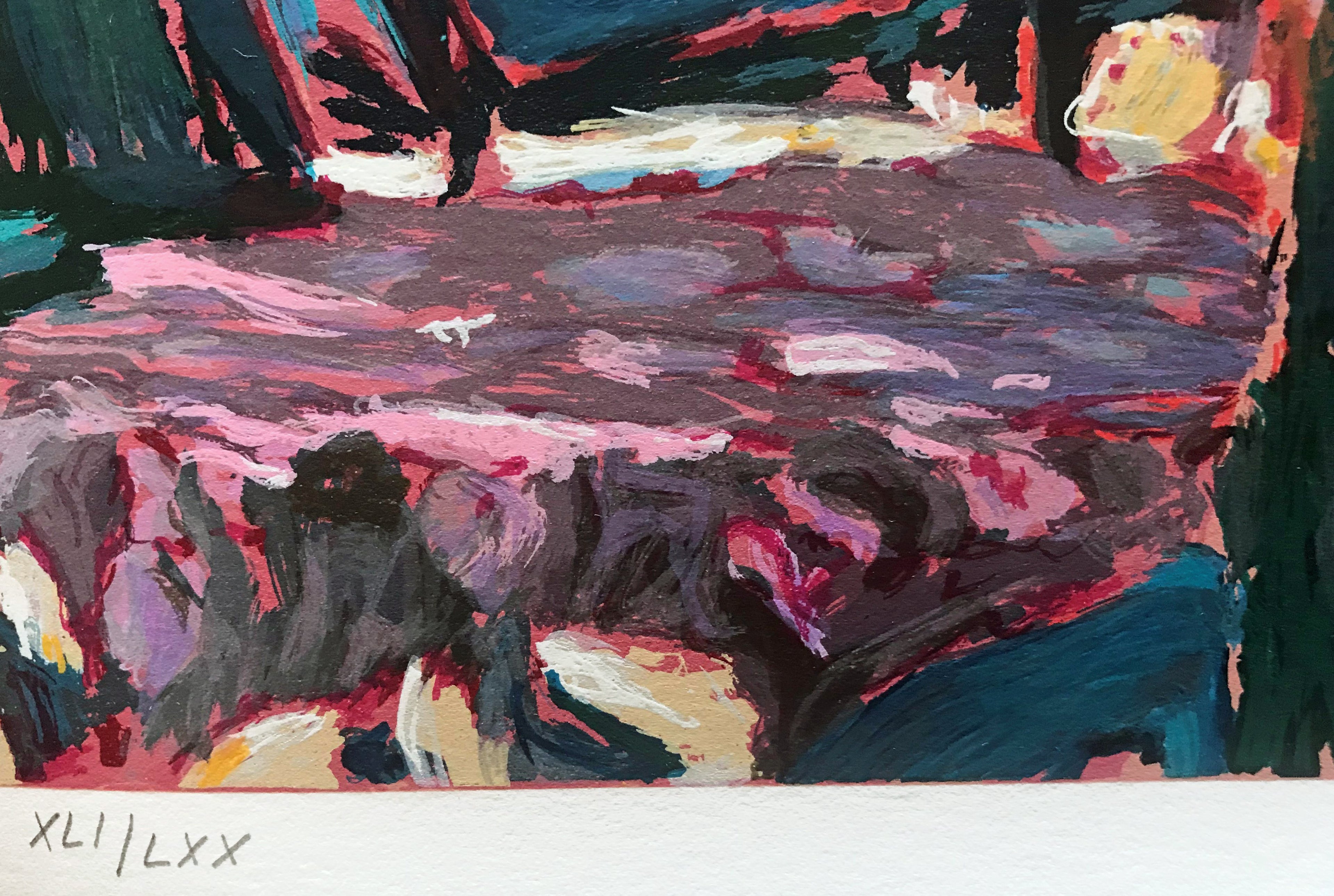 Porta Roca Marco Sassone Serigraph Print Artist Hand Signed and Numbered