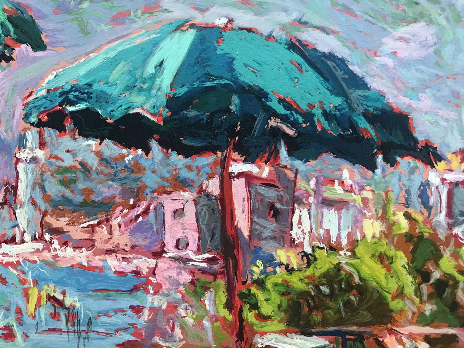 Porta Roca Marco Sassone Serigraph Print Artist Hand Signed and Numbered