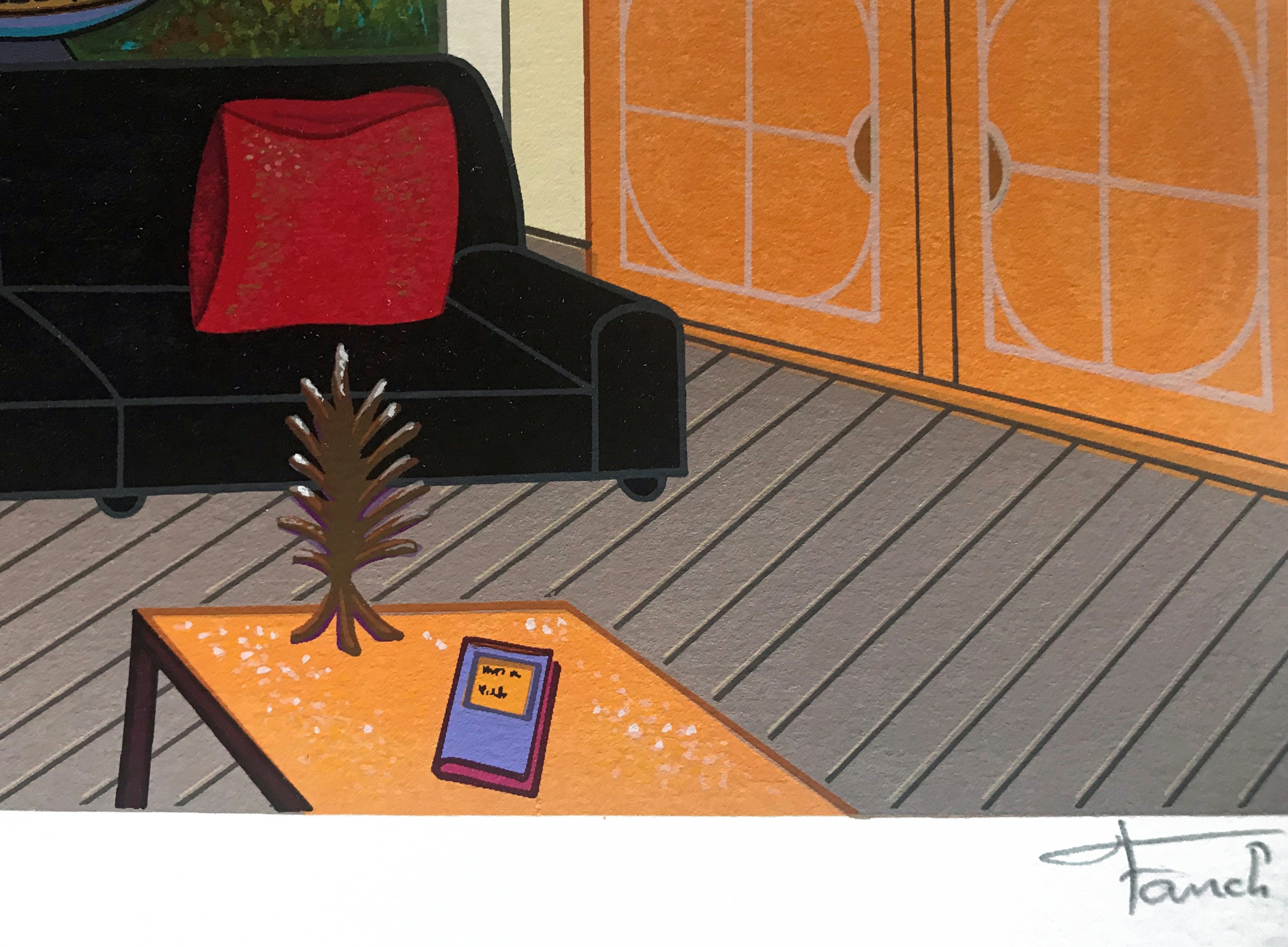 Duplex Over Stinson Fanch Ledan Serigraph Artist Hand Signed and Numbered