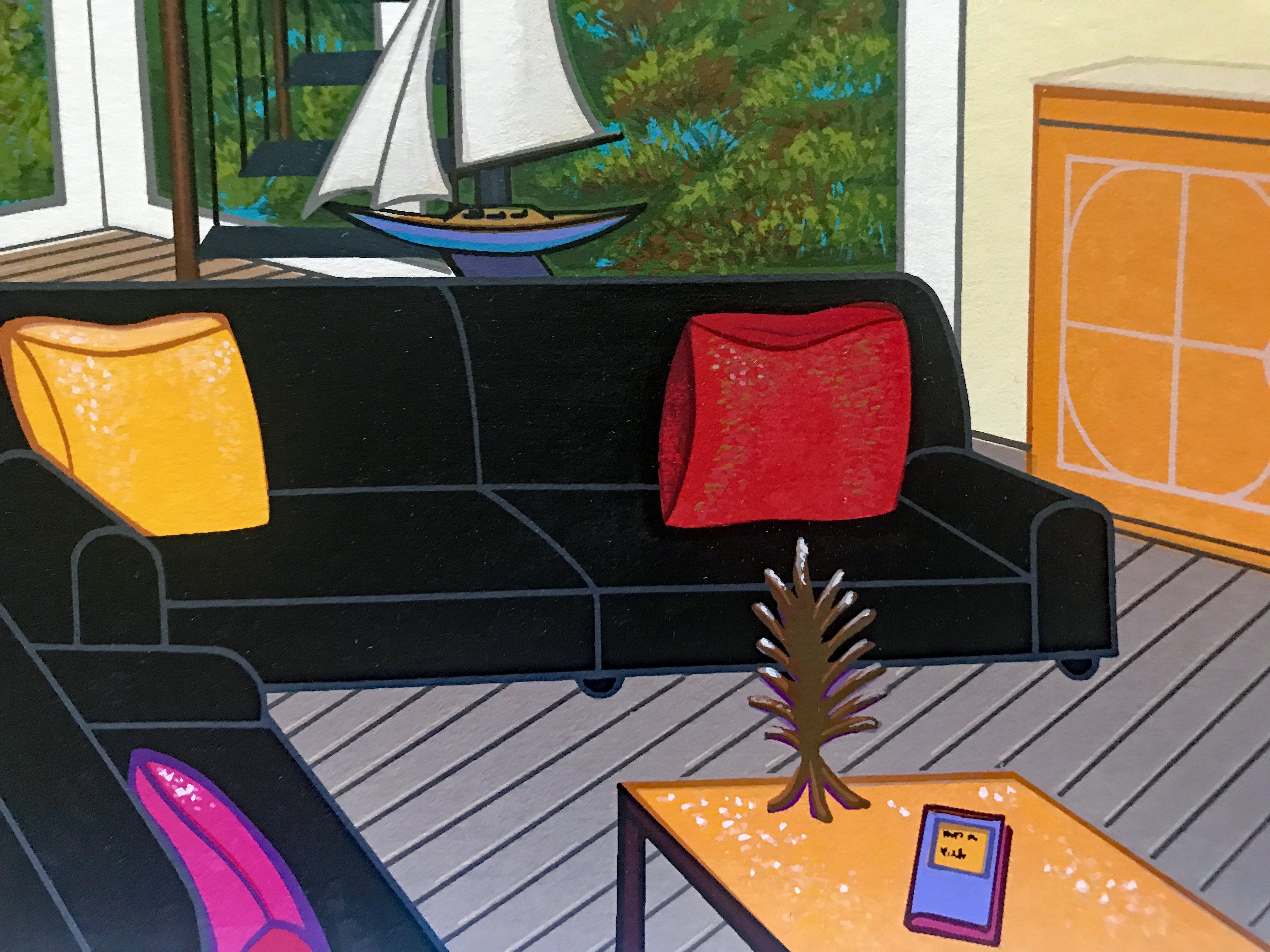 Duplex Over Stinson Fanch Ledan Serigraph Artist Hand Signed and Numbered