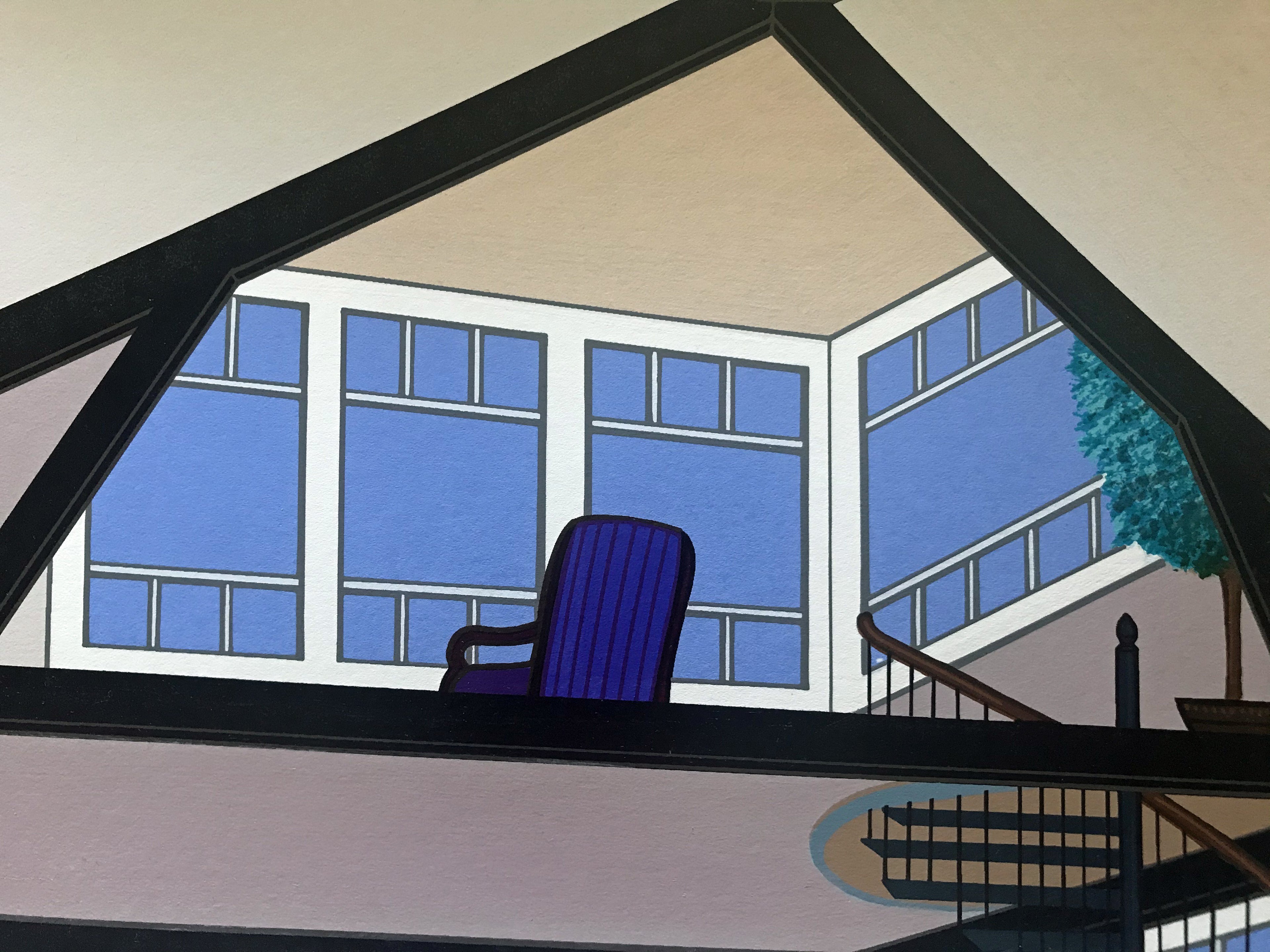 Duplex Over Stinson Fanch Ledan Serigraph Artist Hand Signed and Numbered