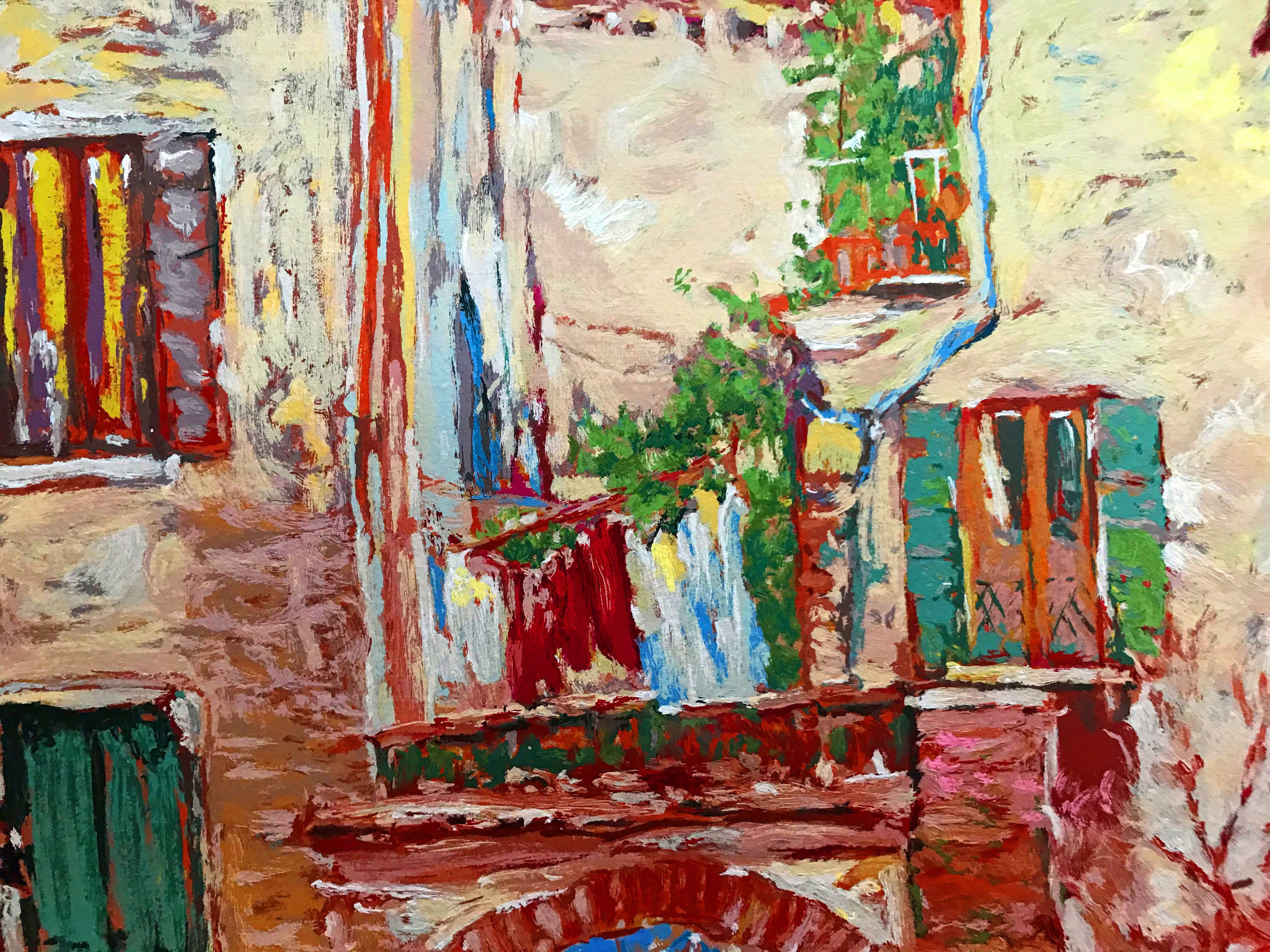 Rio Secondo Marco Sassone Serigraph Print Artist Hand Signed and Numbered