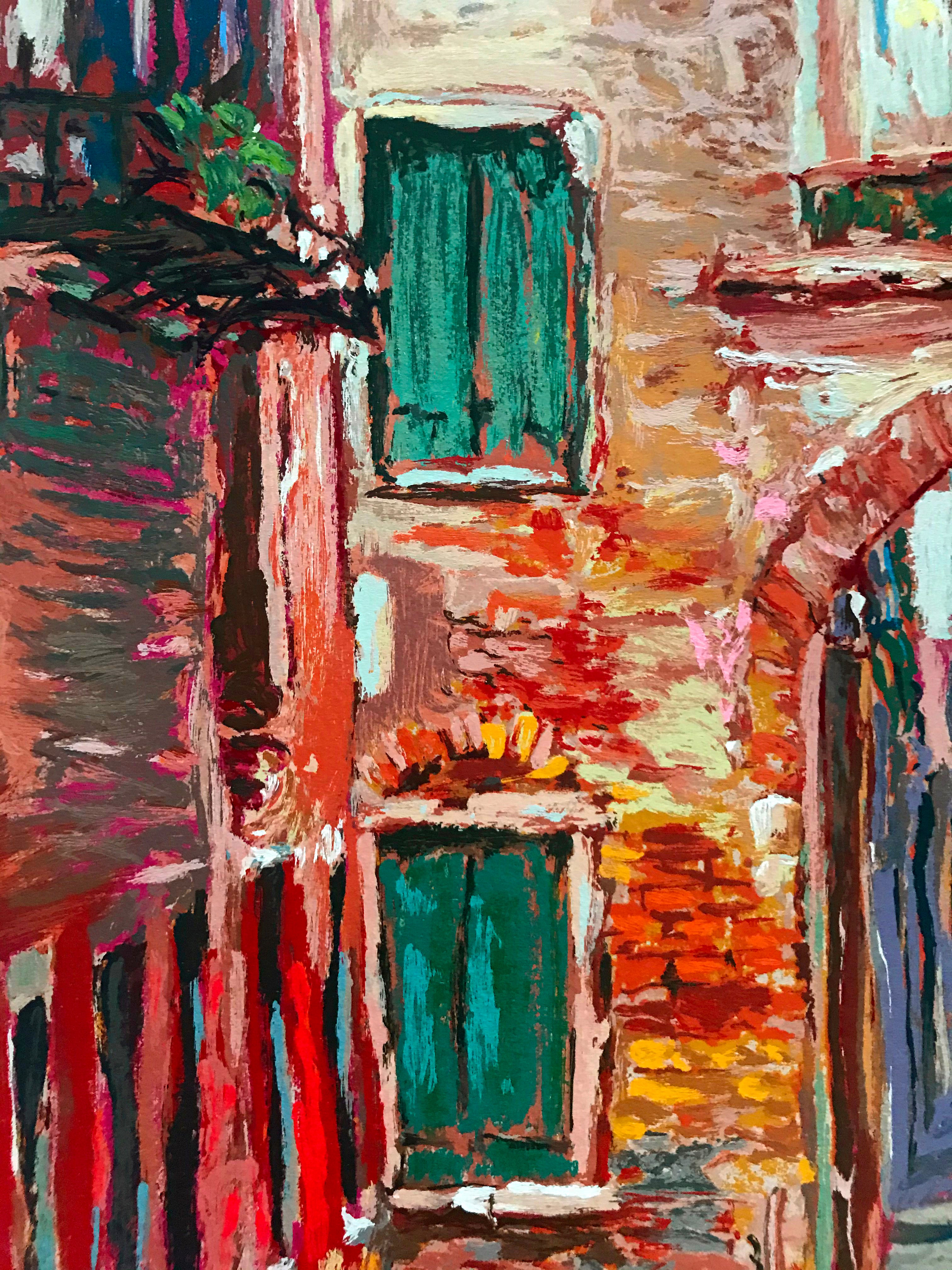 Rio Secondo Marco Sassone Serigraph Print Artist Hand Signed and Numbered