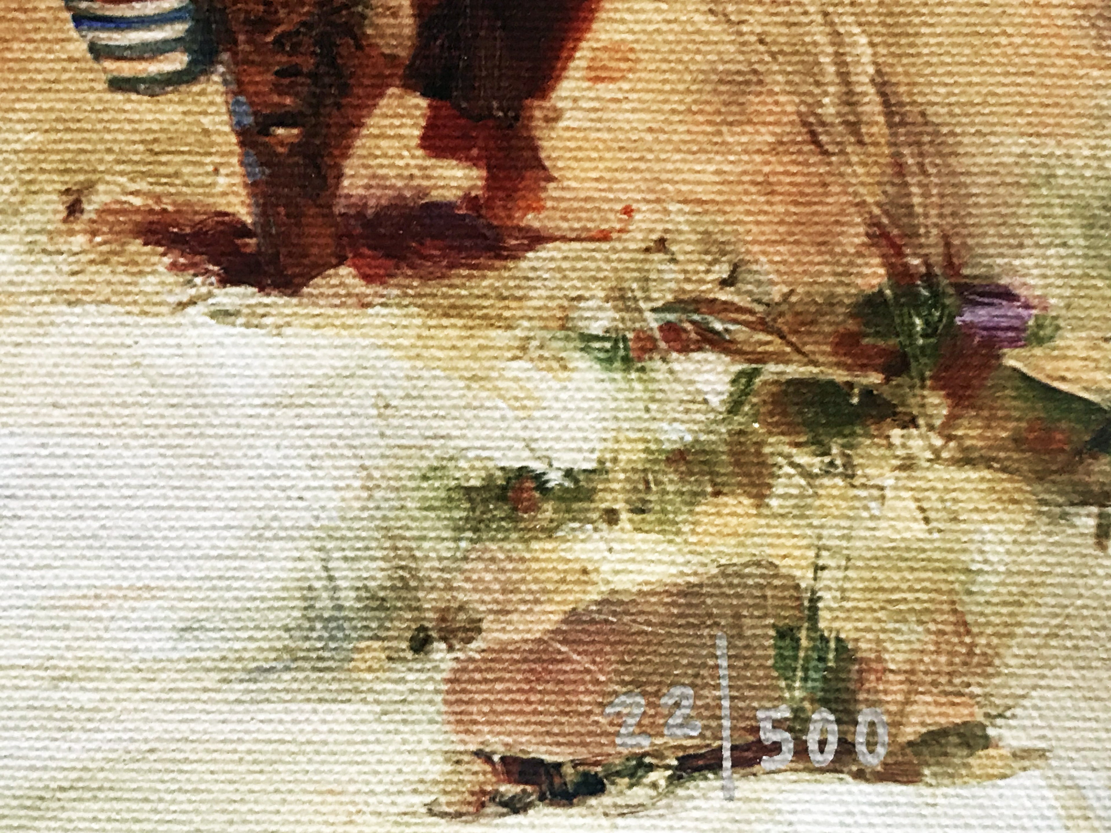 Seaside Gathering Pino Daeni Canvas Giclée Print Artist Hand Signed and Numbered