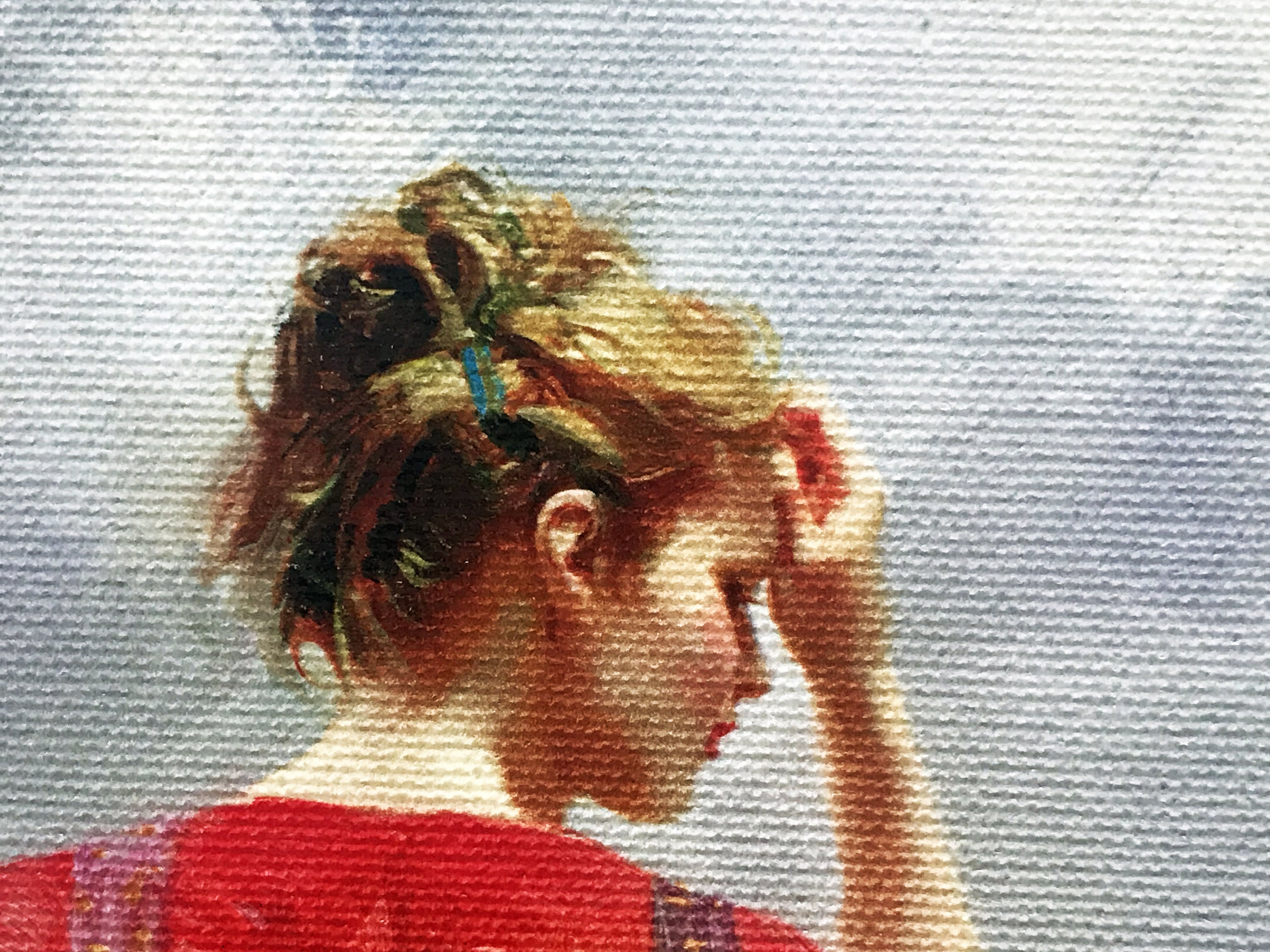 Seaside Gathering Pino Daeni Canvas Giclée Print Artist Hand Signed and Numbered