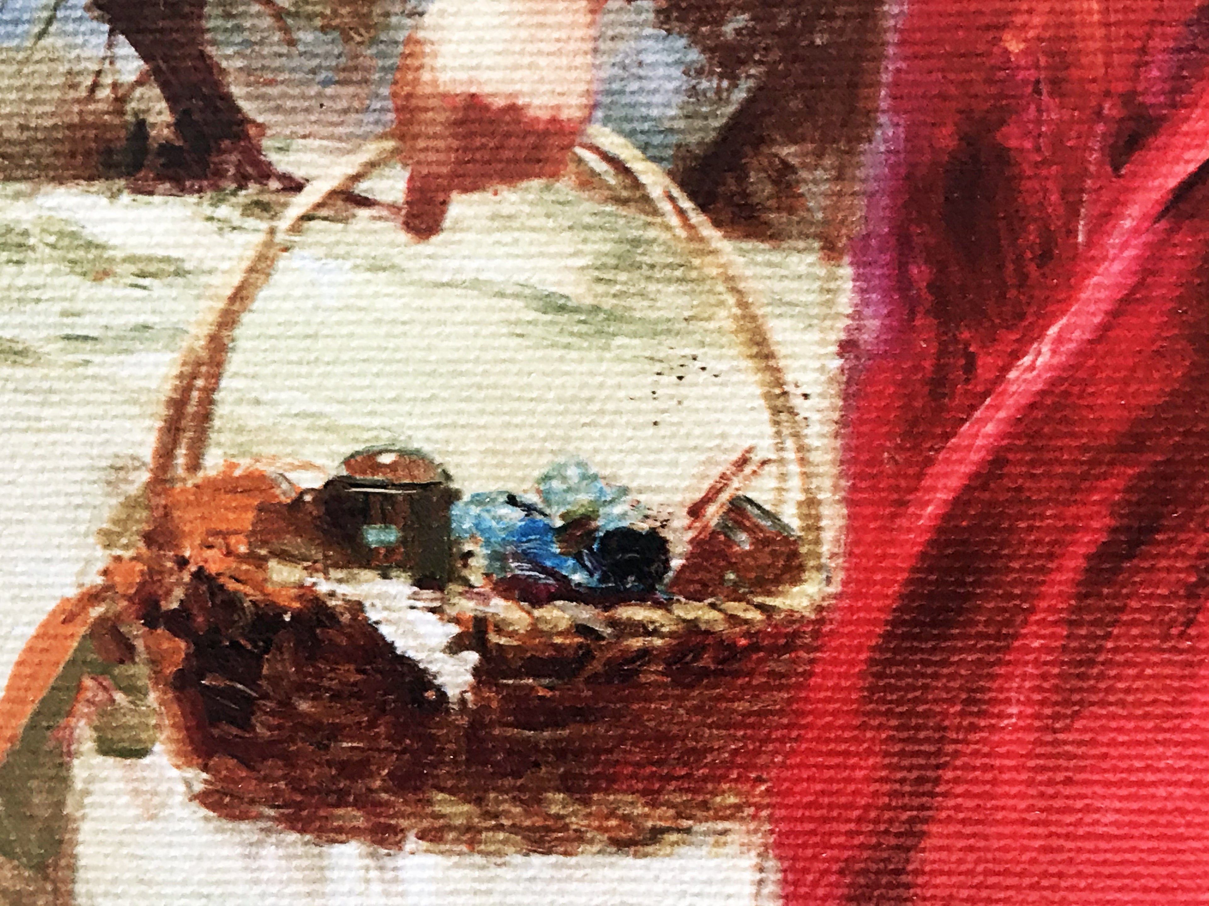 Seaside Gathering Pino Daeni Canvas Giclée Print Artist Hand Signed and Numbered