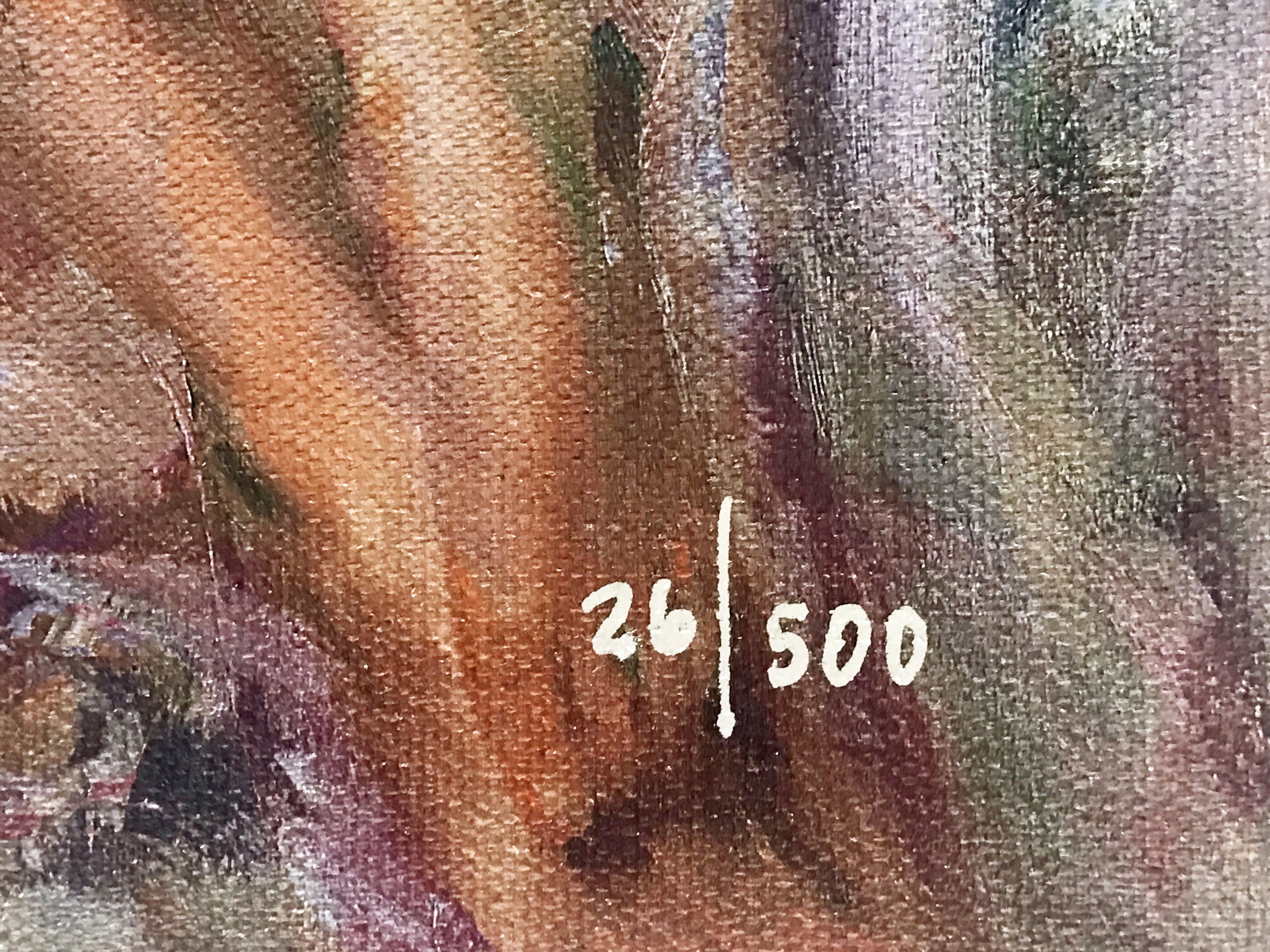 Morning Dreams Pino Daeni Canvas Giclée Print Artist Hand Signed Numbered and Framed