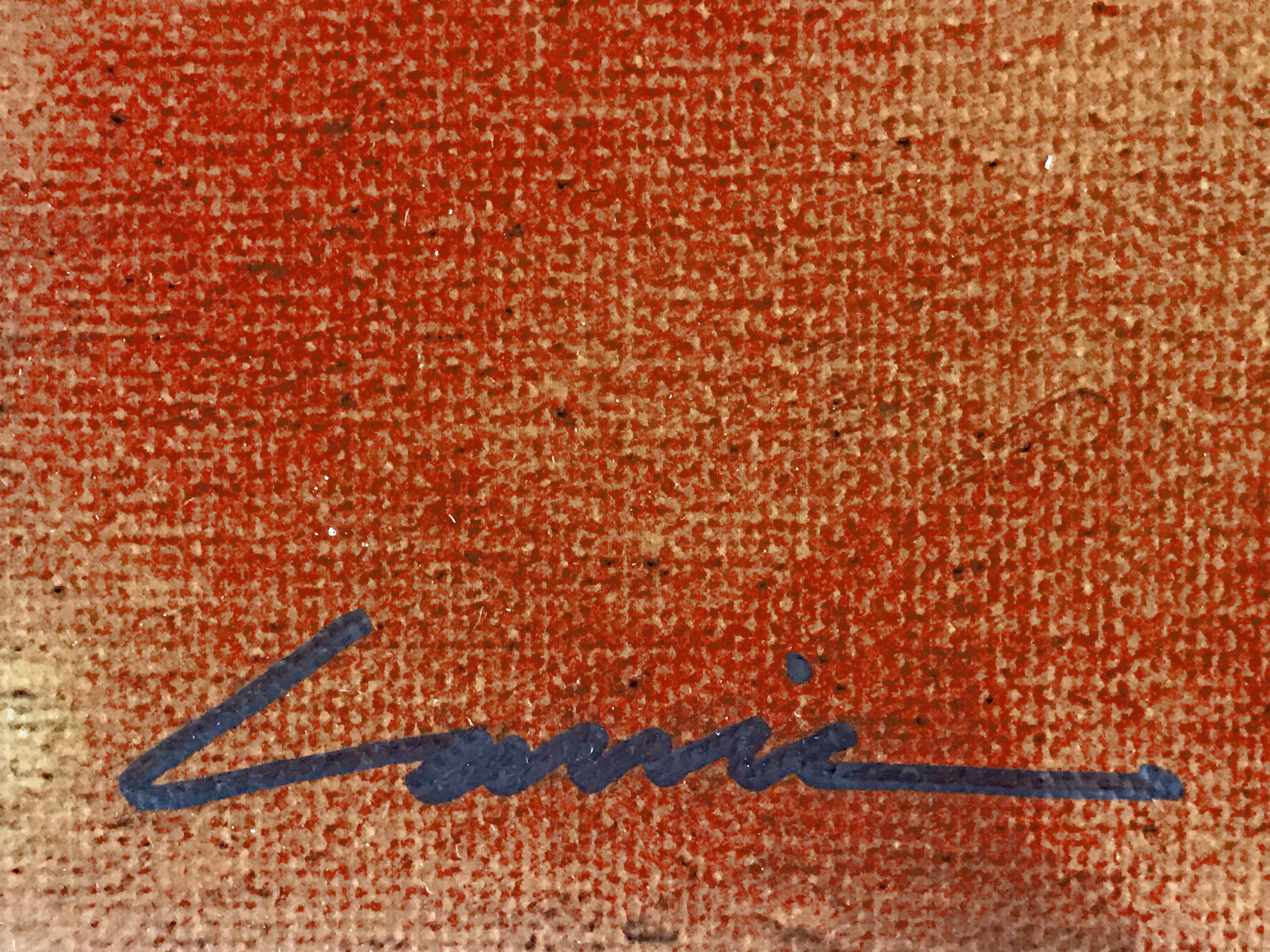 Thinking Pink Carrie Graber Canvas Giclée Print Artist Hand Signed and Numbered