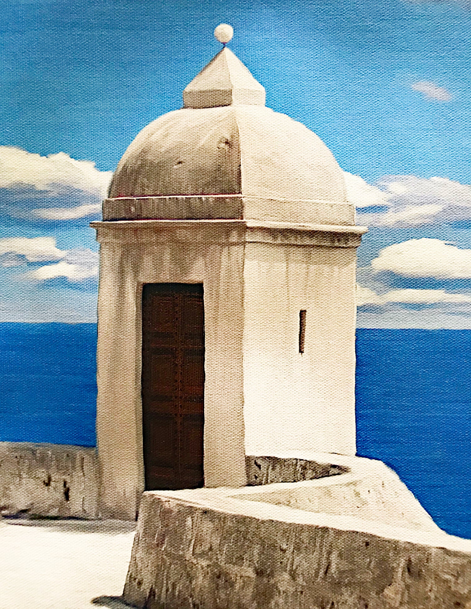 Cote D Azur Chris Dellorco Canvas Giclée Print Artist Hand Signed and Numbered