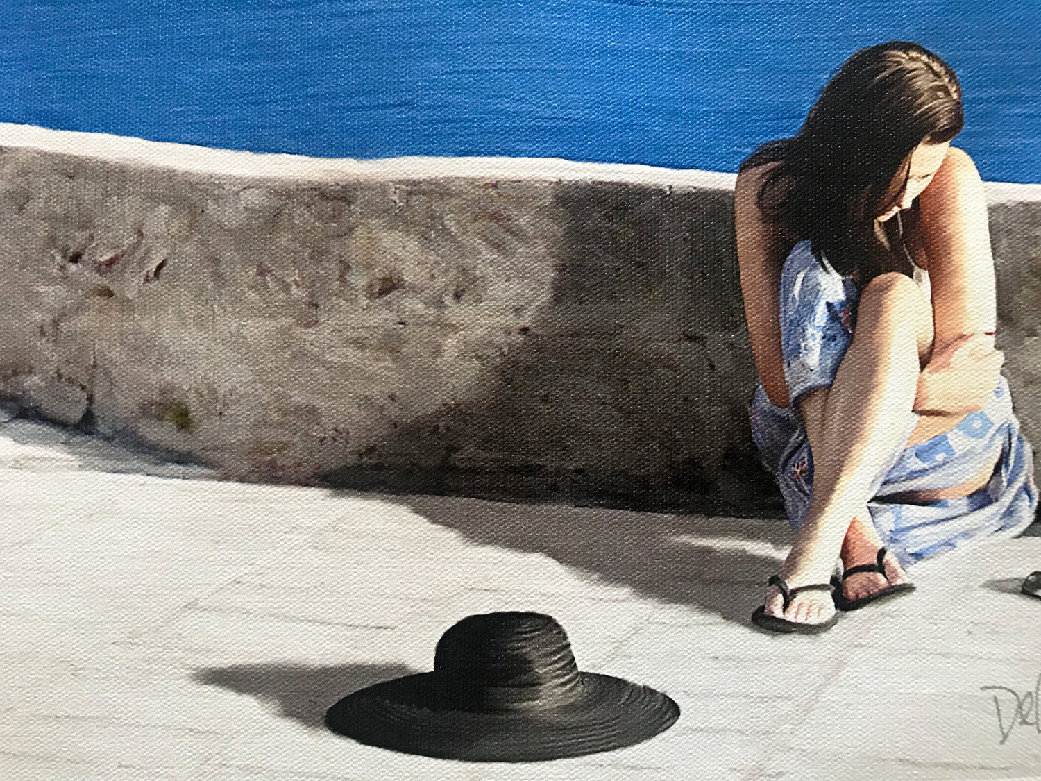 Cote D Azur Chris Dellorco Canvas Giclée Print Artist Hand Signed and Numbered