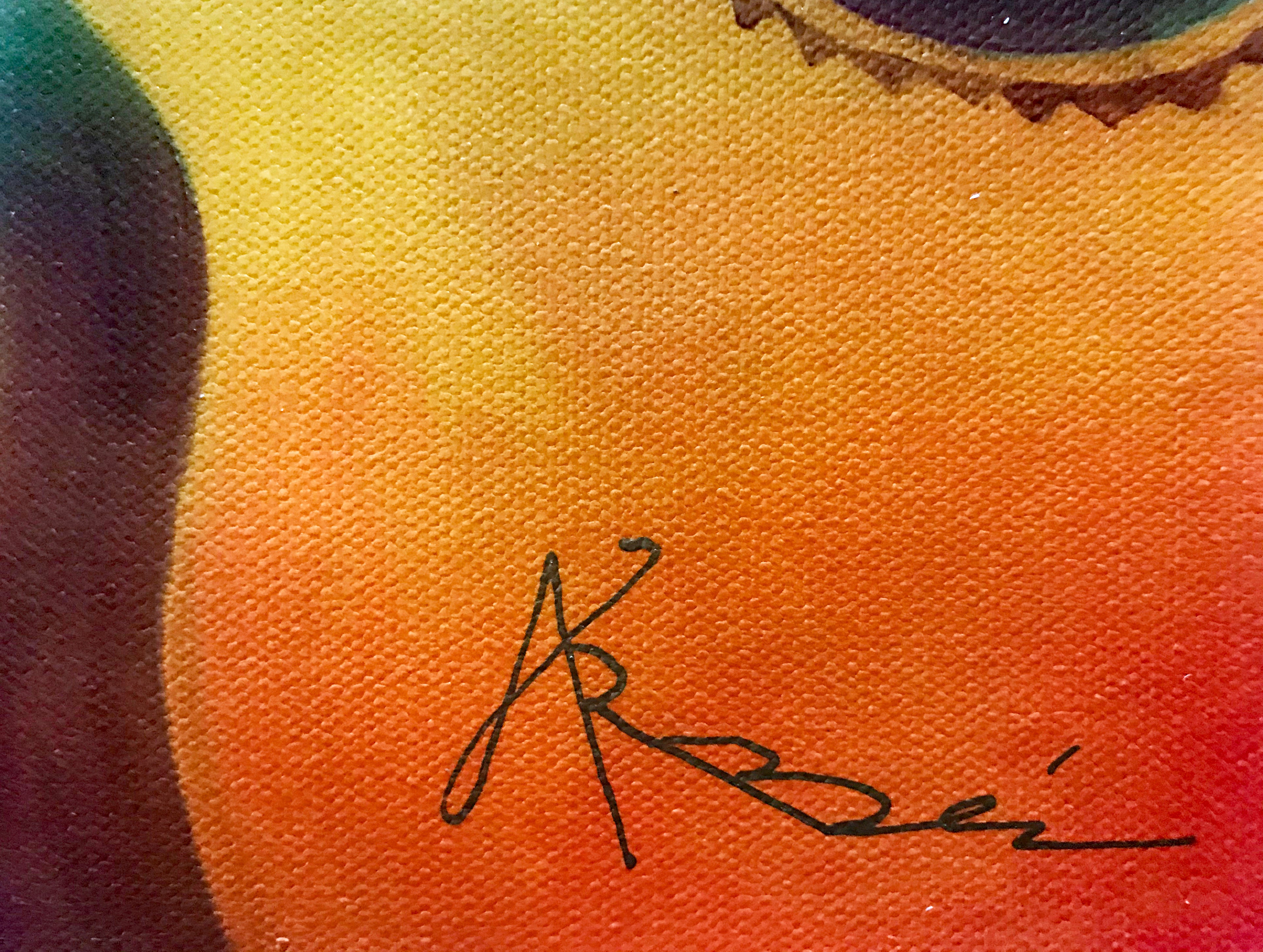 Waves of Music Arbe Ara Berberyan Hand Embellished Canvas Giclée Print Artist Hand Signed and AP Numbered