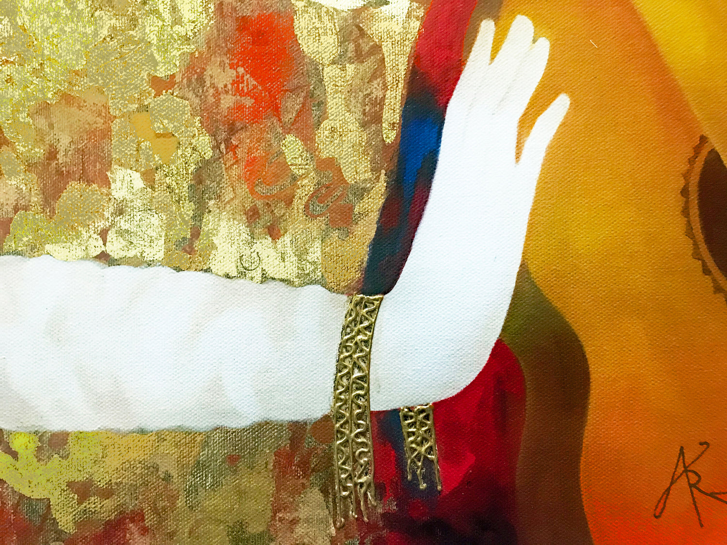 Waves of Music Arbe Ara Berberyan Hand Embellished Canvas Giclée Print Artist Hand Signed and AP Numbered