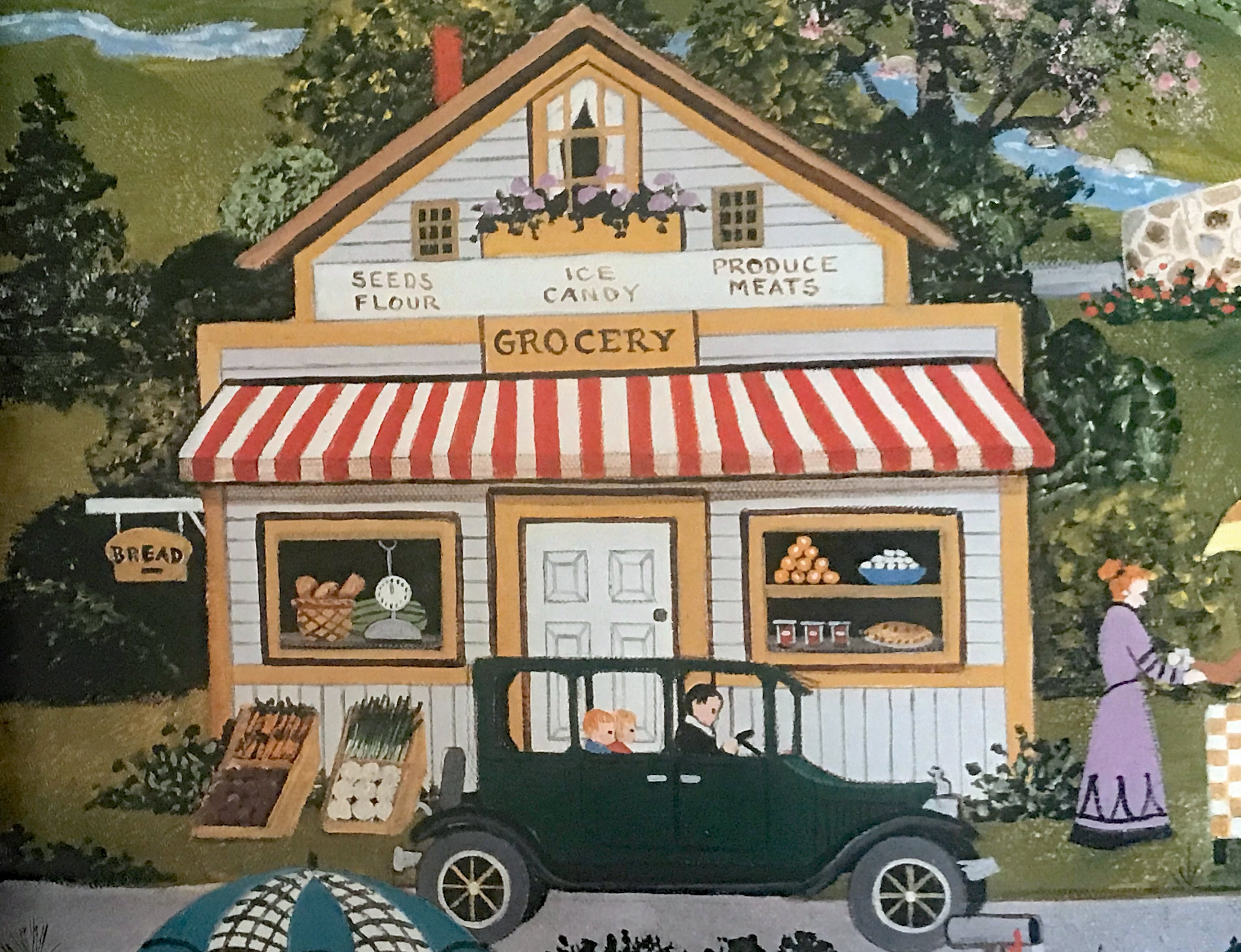 A Ride in the Country Jane Wooster Scott Lithograph Print Artist Hand Signed and Numbered