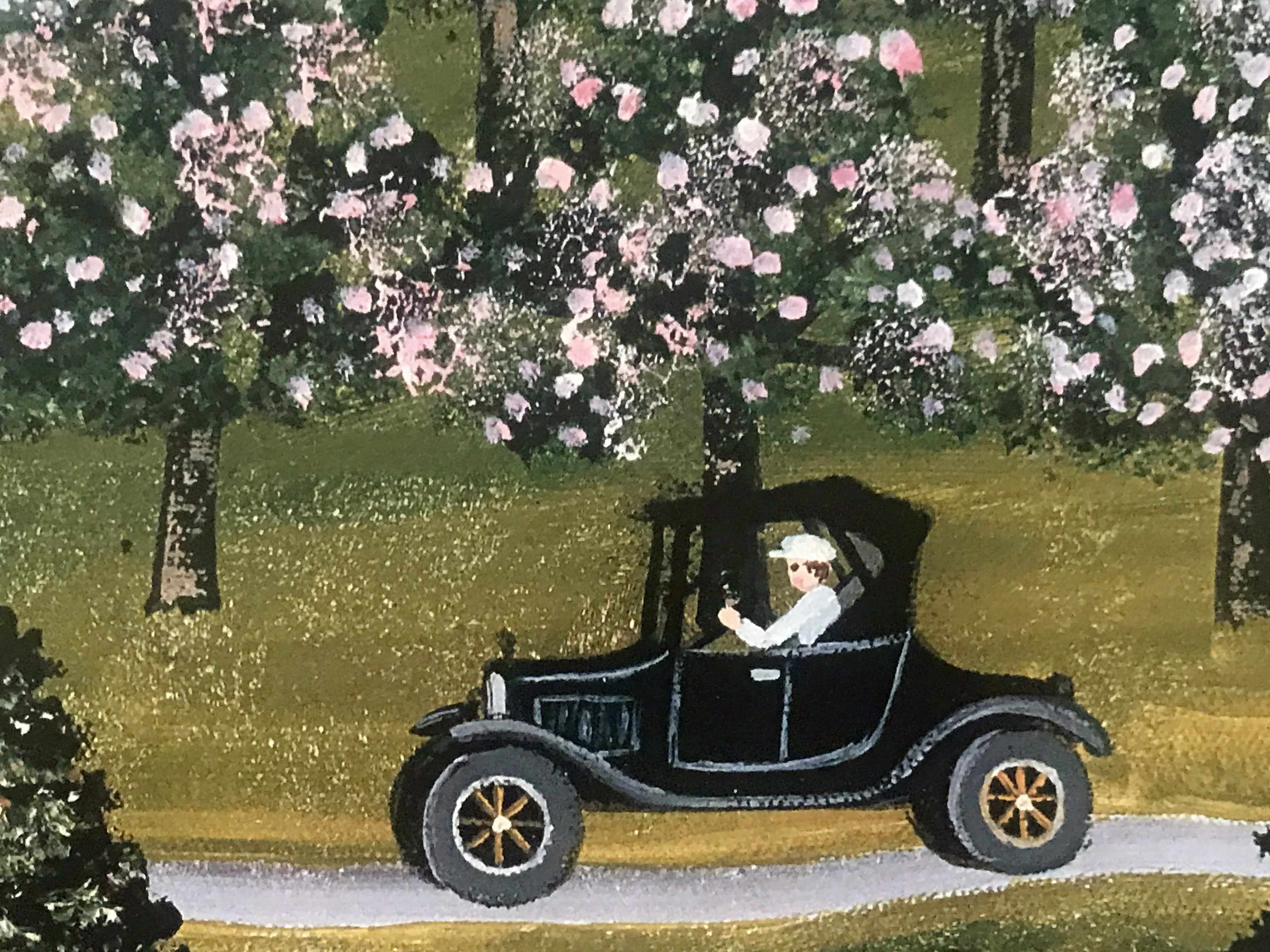 A Ride in the Country Jane Wooster Scott Lithograph Print Artist Hand Signed and Numbered