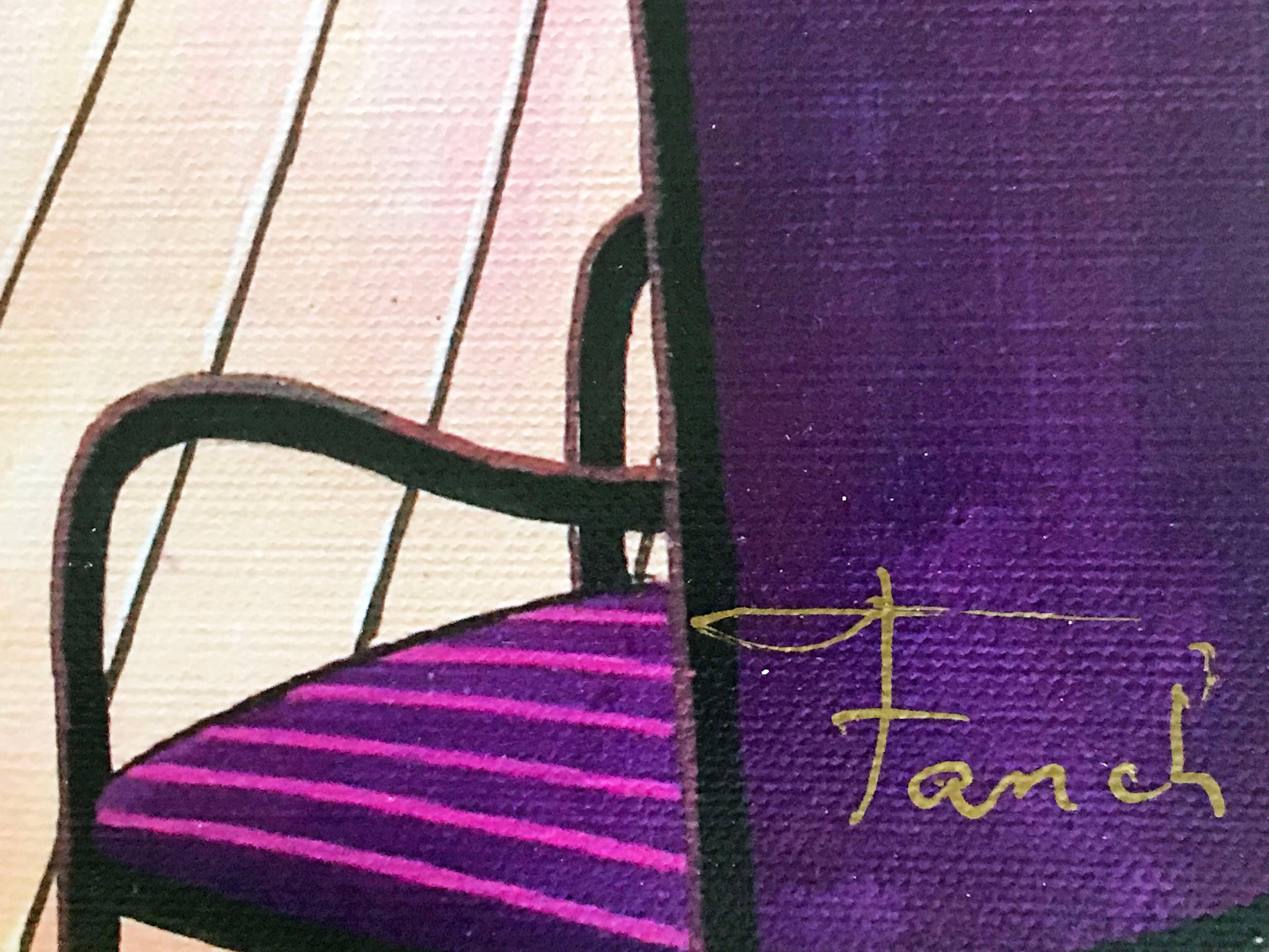 Balcony Over Manhattan Fanch Ledan Canvas Giclée Print Artist Hand Signed and Numbered