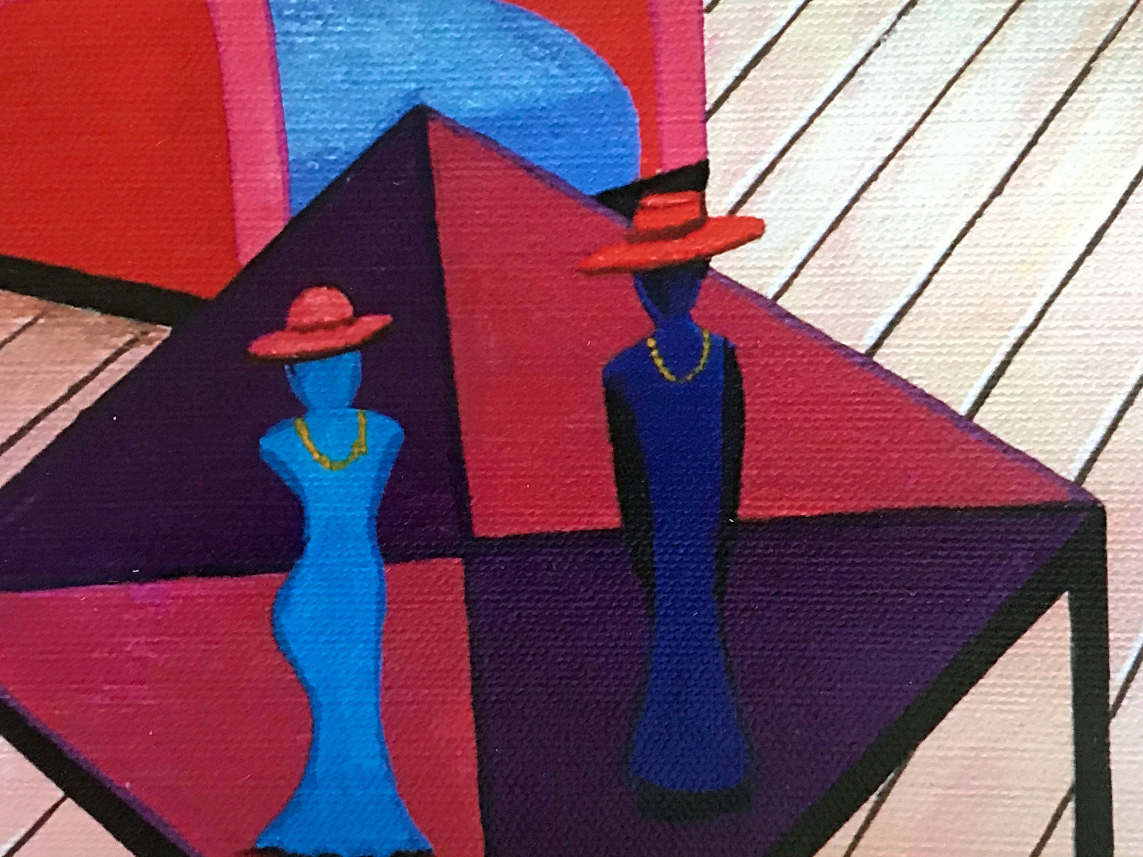 Balcony Over Manhattan Fanch Ledan Canvas Giclée Print Artist Hand Signed and Numbered