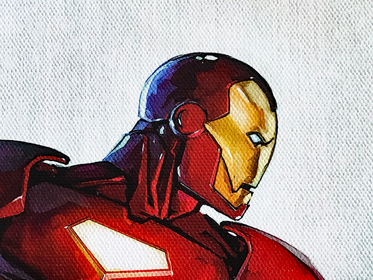 Iron Man The Armor Wars 3 Marvel Artist Francis Tsai Canvas Giclée Print Numbered