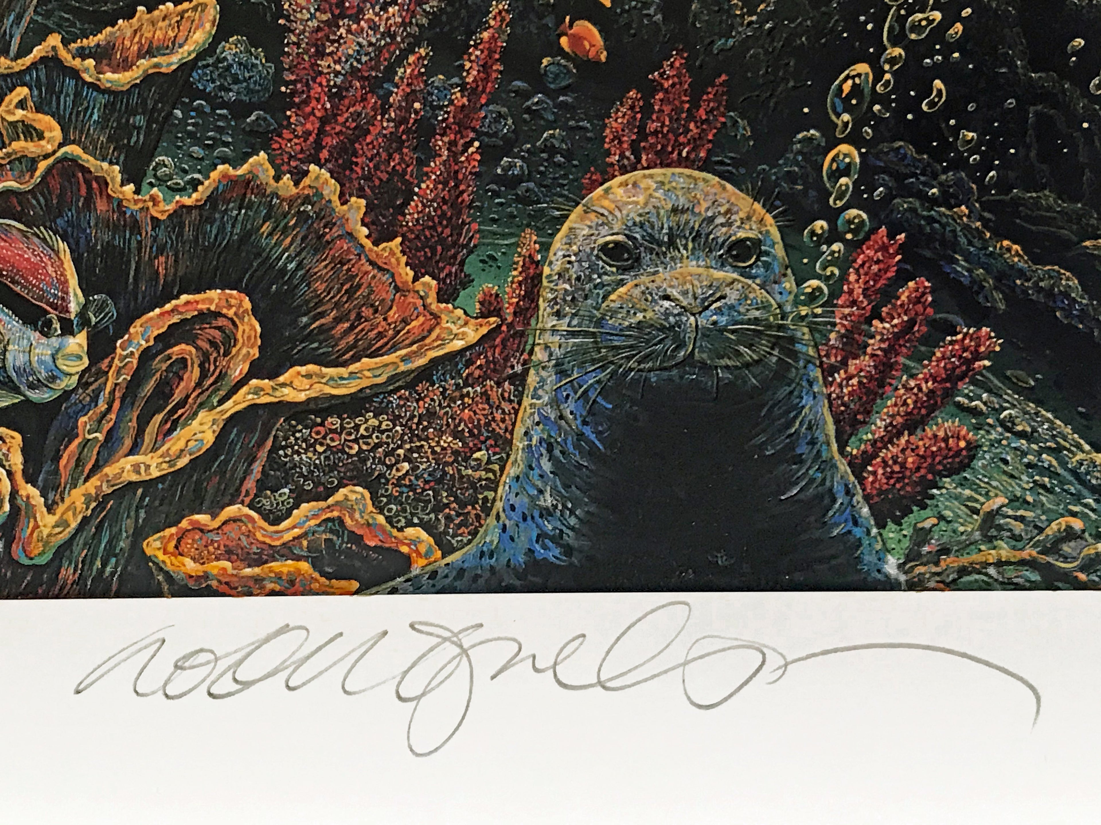 Viridian Overture Robert Lyn Nelson Mixed Media Print Artist Signed and Numbered