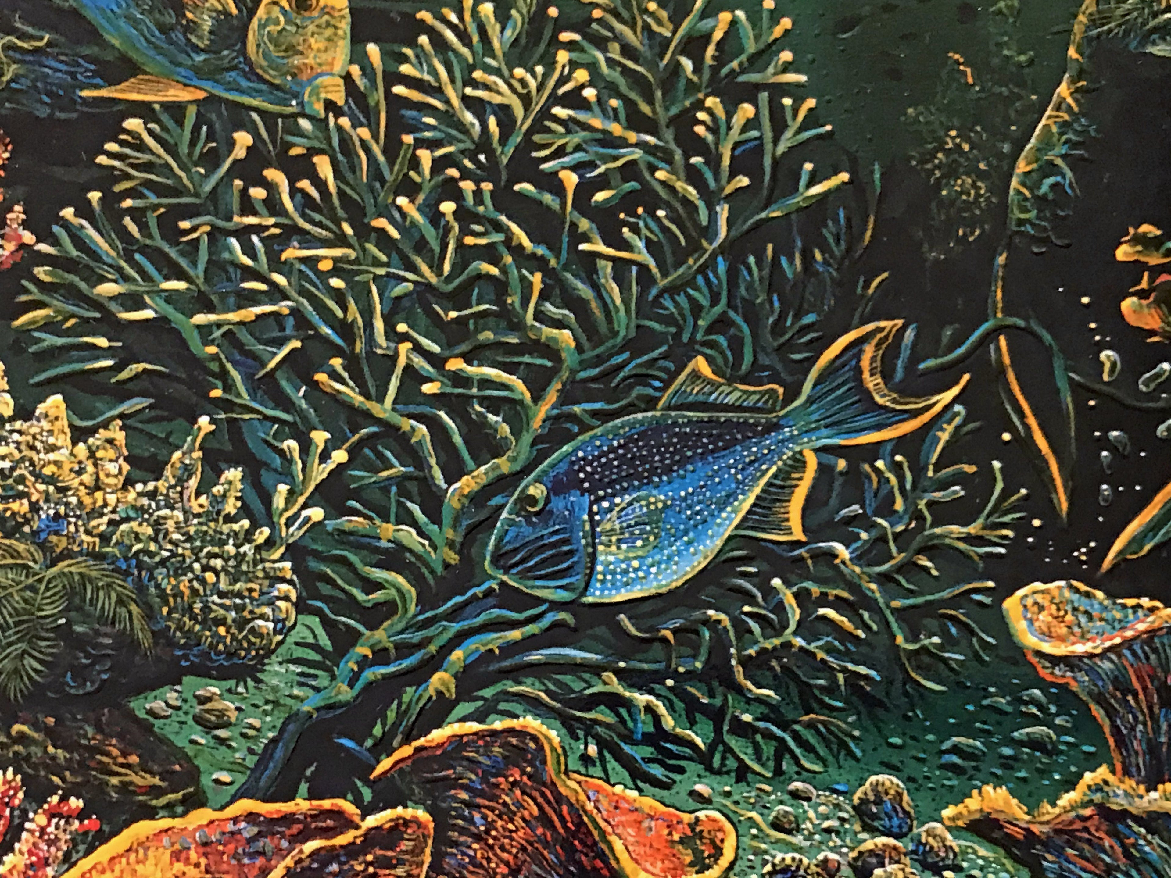 Viridian Overture Robert Lyn Nelson Mixed Media Print Artist Signed and Numbered