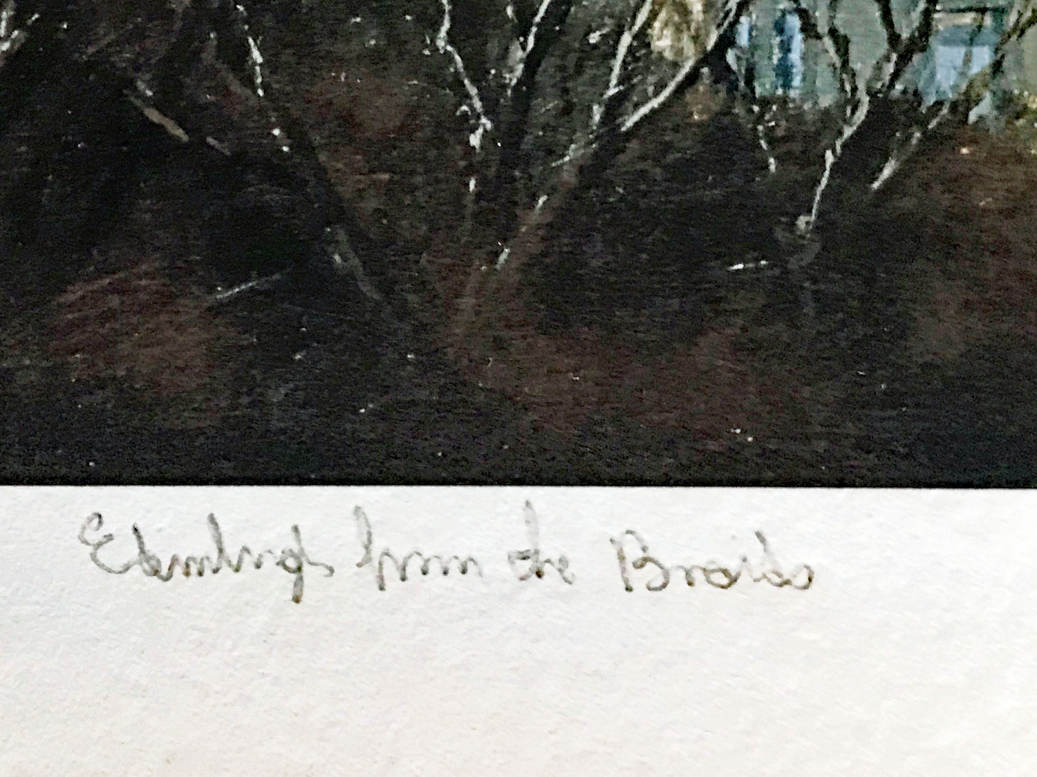 Edinburgh from the Braids Ian Johnstone Giclée Print Artist Hand Signed and Numbered