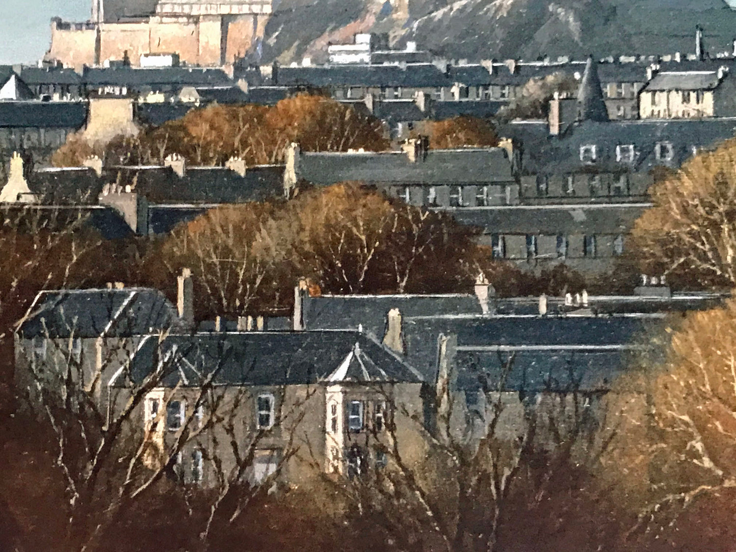 Edinburgh from the Braids Ian Johnstone Giclée Print Artist Hand Signed and Numbered