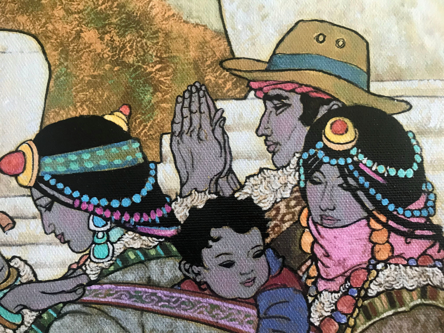 When the Dalai Lama Returns Zu Ming Ho Artist Proof Canvas Giclée Print Artist Hand Signed and AP Numbered