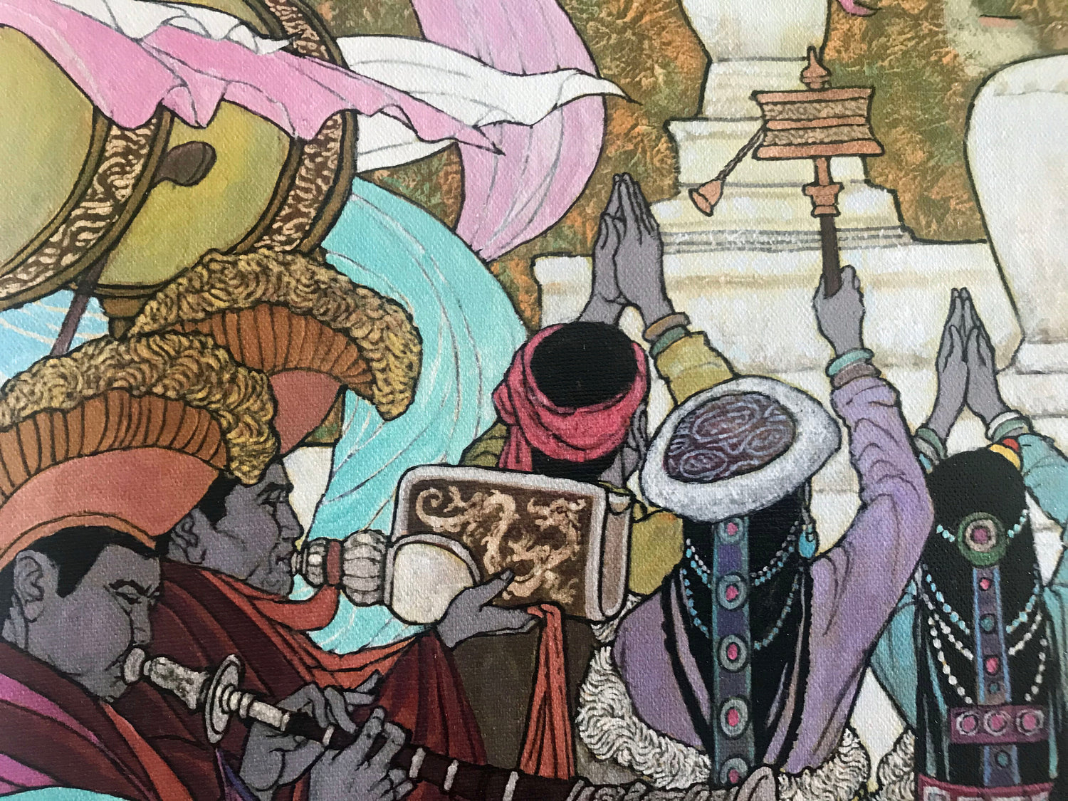 When the Dalai Lama Returns Zu Ming Ho Artist Proof Canvas Giclée Print Artist Hand Signed and AP Numbered