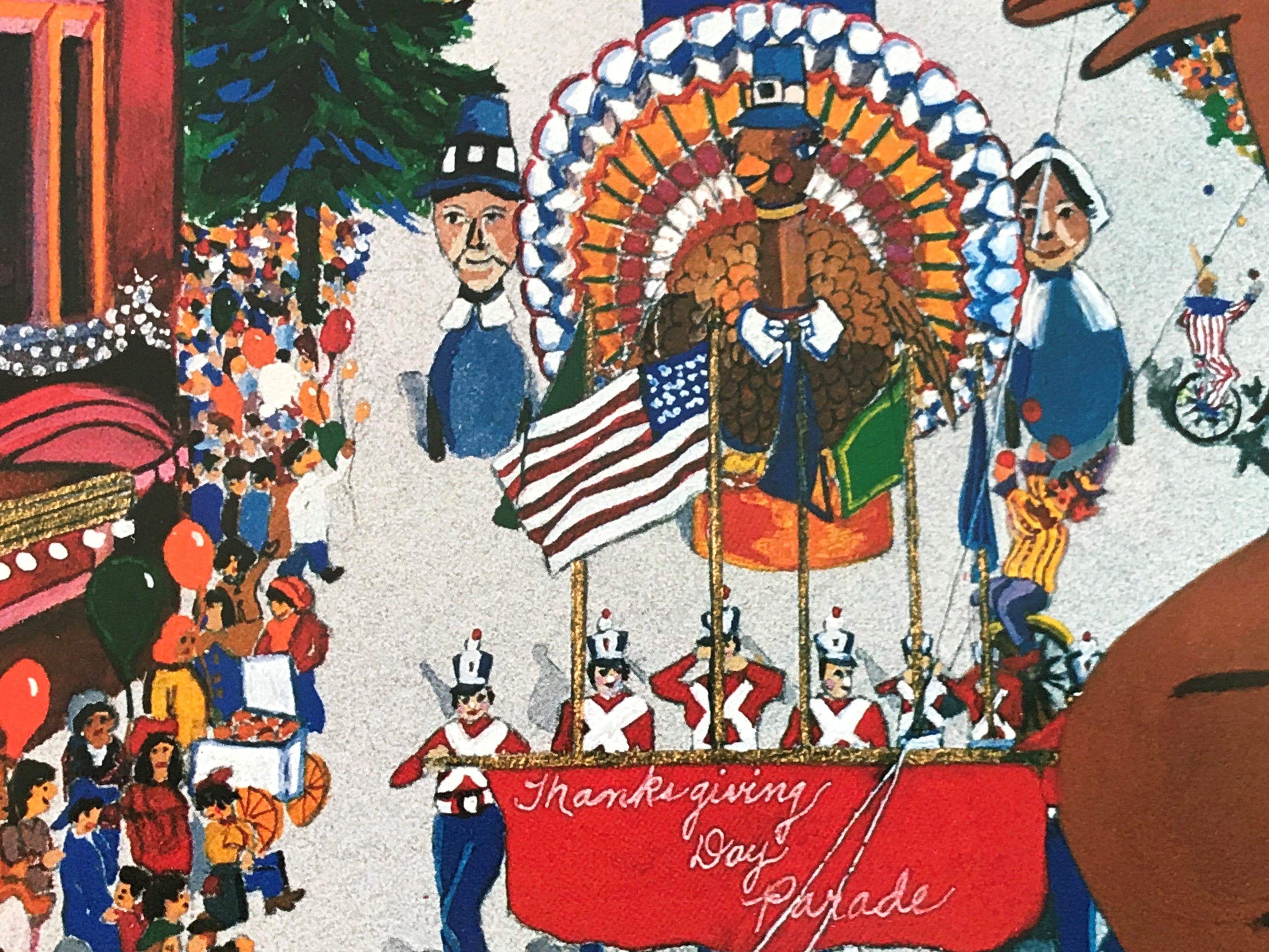 Macys Thanksgiving Day Parade Melanie Taylor Kent Lithograph Print Artist Hand Signed