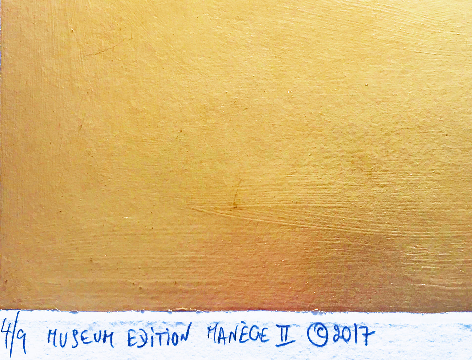 Manege II Guillaume Gold Leaf Embellished Hand Colored Etching Artist Hand Signed and Numbered