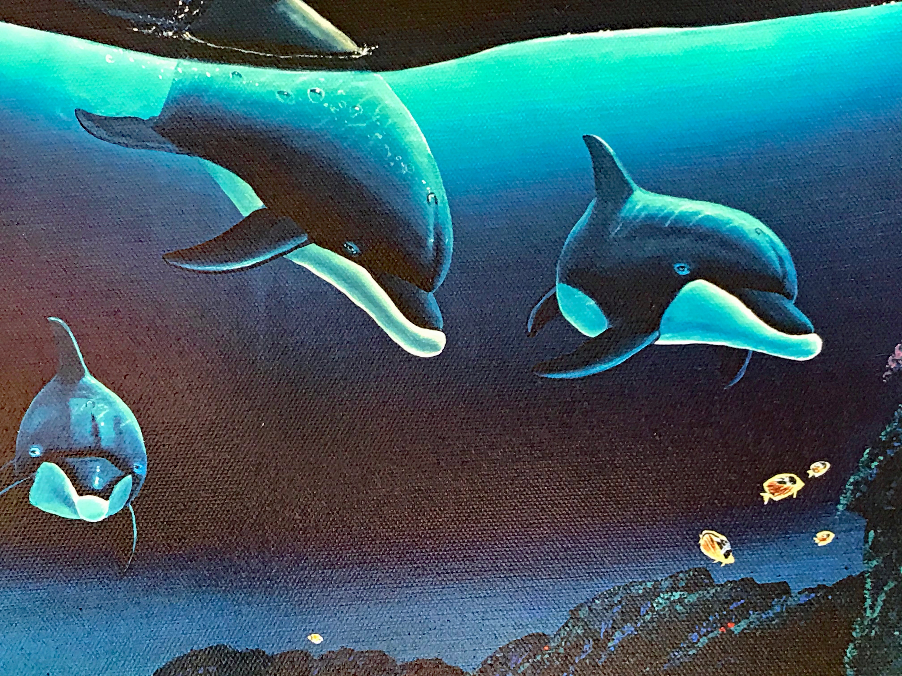 Island Paradise Wyland Canvas Giclée Print Artist Hand Signed and Numbered