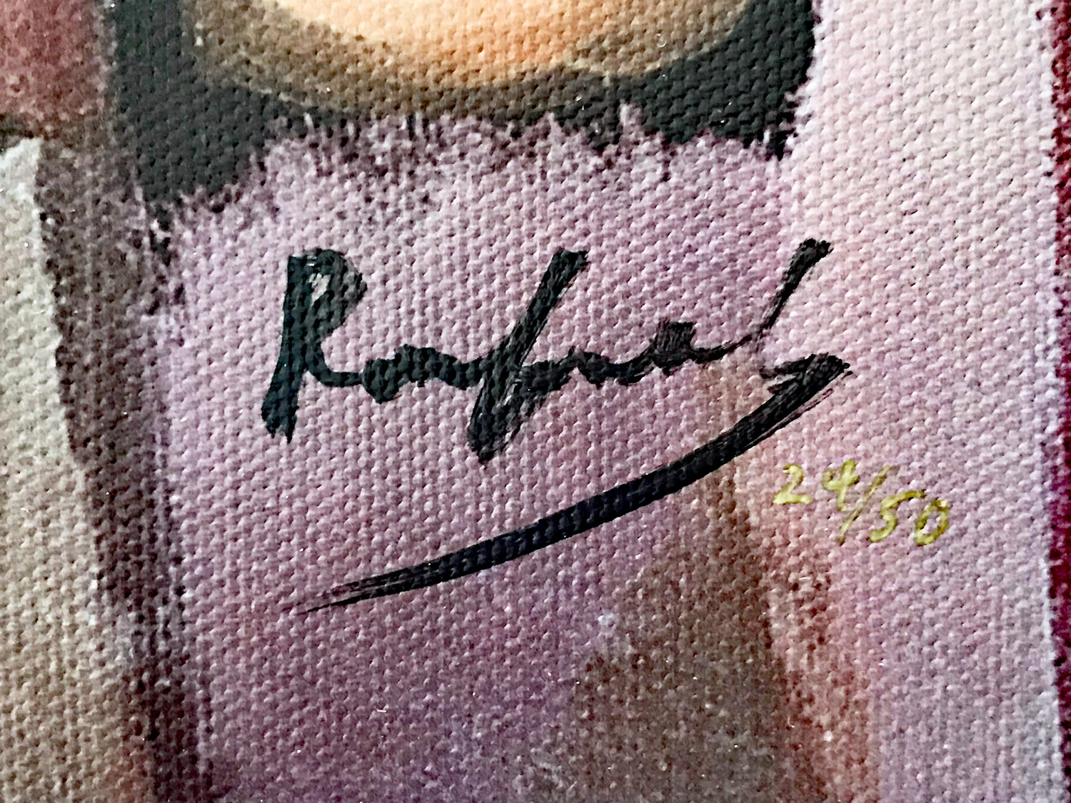 First Date Rafael Saryan Canvas Giclée Print Artist Hand Signed and Numbered