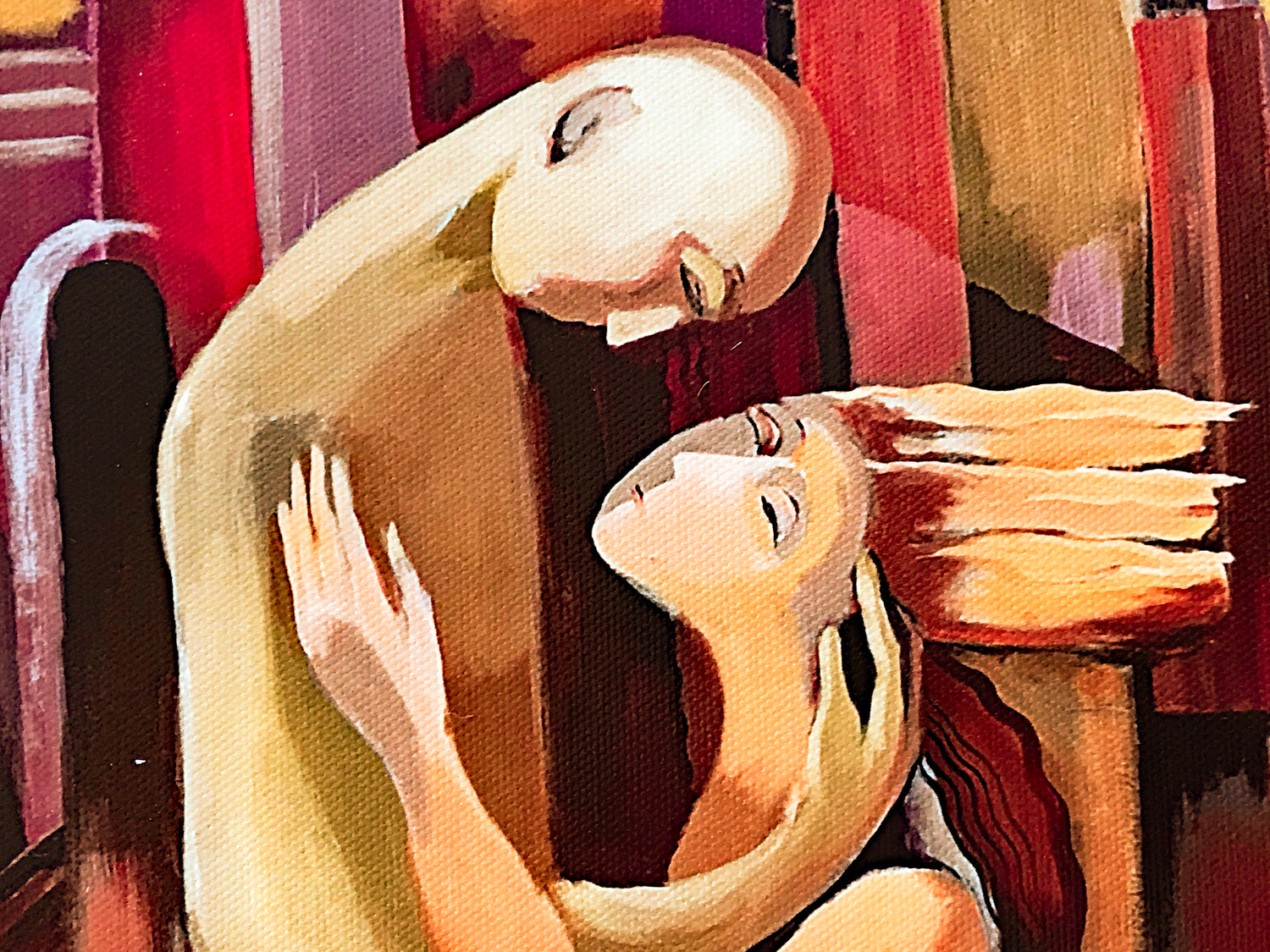 First Date Rafael Saryan Canvas Giclée Print Artist Hand Signed and Numbered